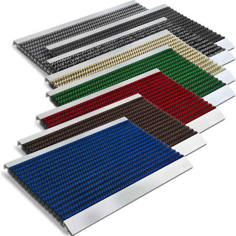 Fußmatte Premium-Alumatte, verschiedene Farben & Größen, rutschfest, Karat, rechteckig, Höhe: 22 mm