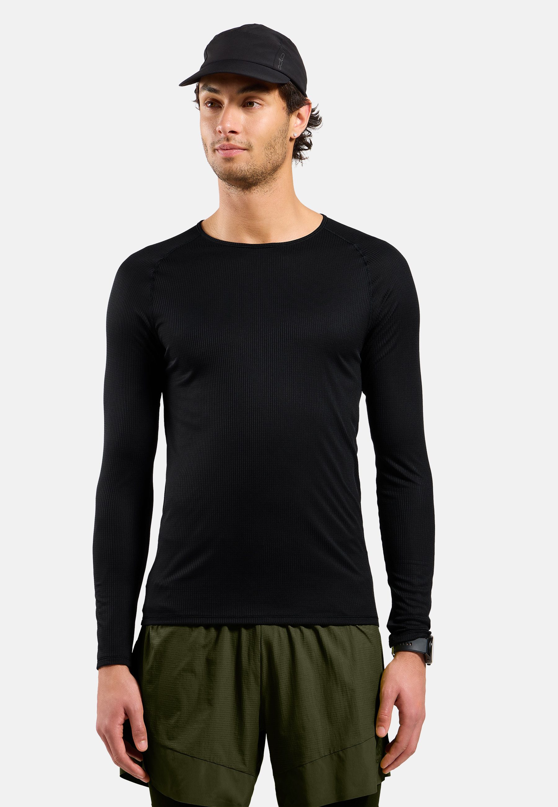 Odlo Funktionsshirt BL TOP crew neck l/s-ACTIVE LIGHT Kurzarm, Rundhalsausschnitt