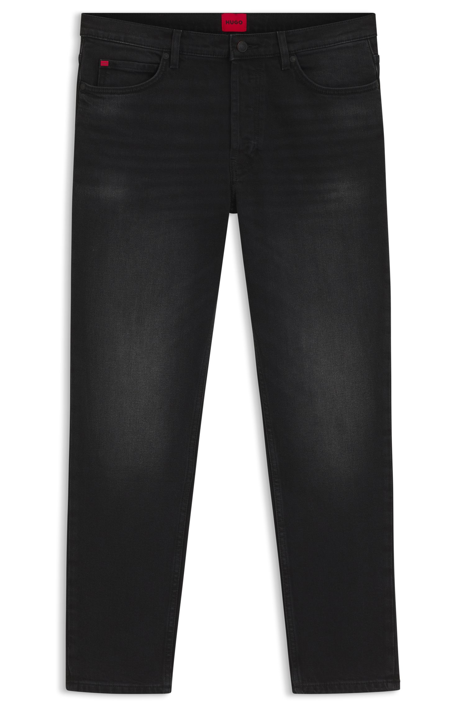 HUGO Tapered-fit-Jeans HUGO 634 aus Stretch-Denim, mit Knopfleiste – Bild 5 von 5