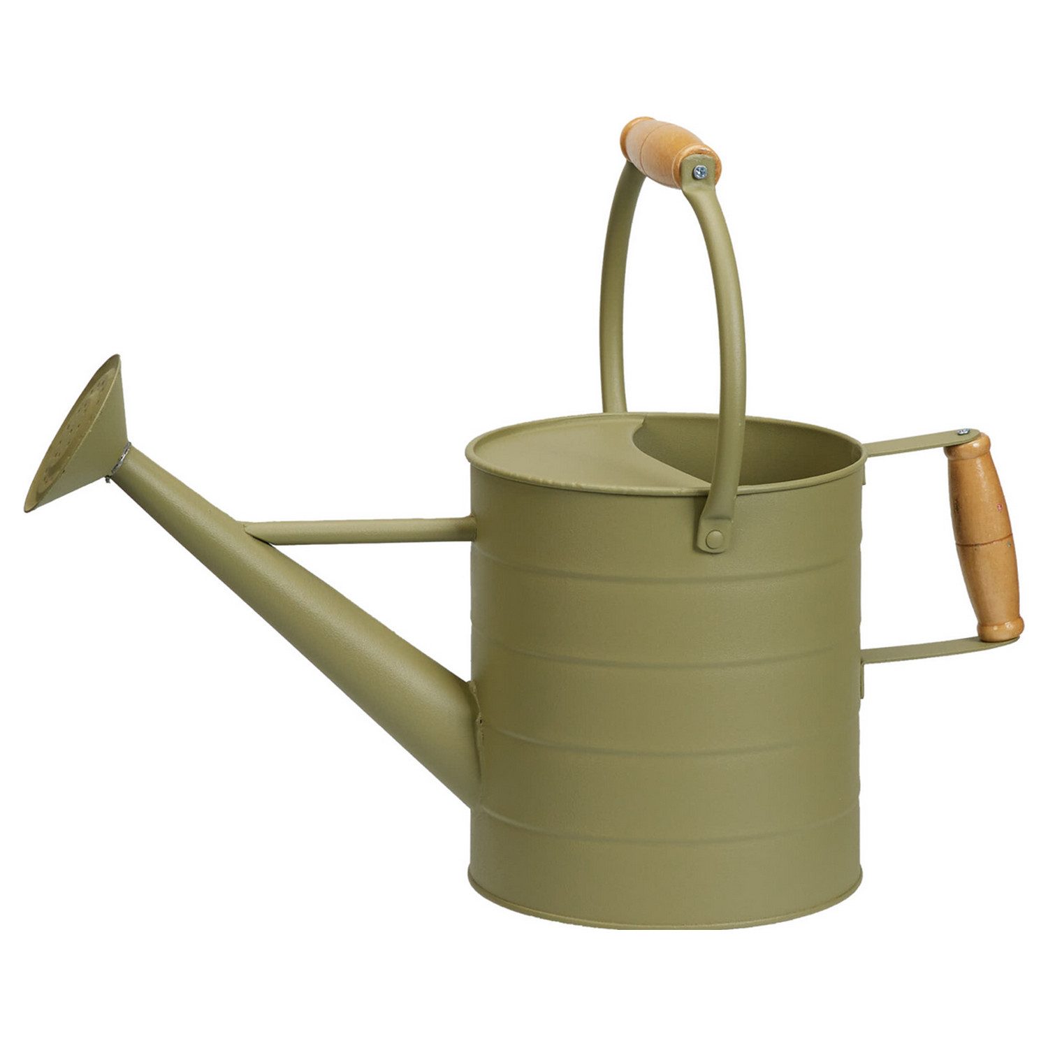 Mojawo Gießkanne Gießkanne Blechkanne Metallkanne Kanne Dekokanne Grün 3,5 Liter