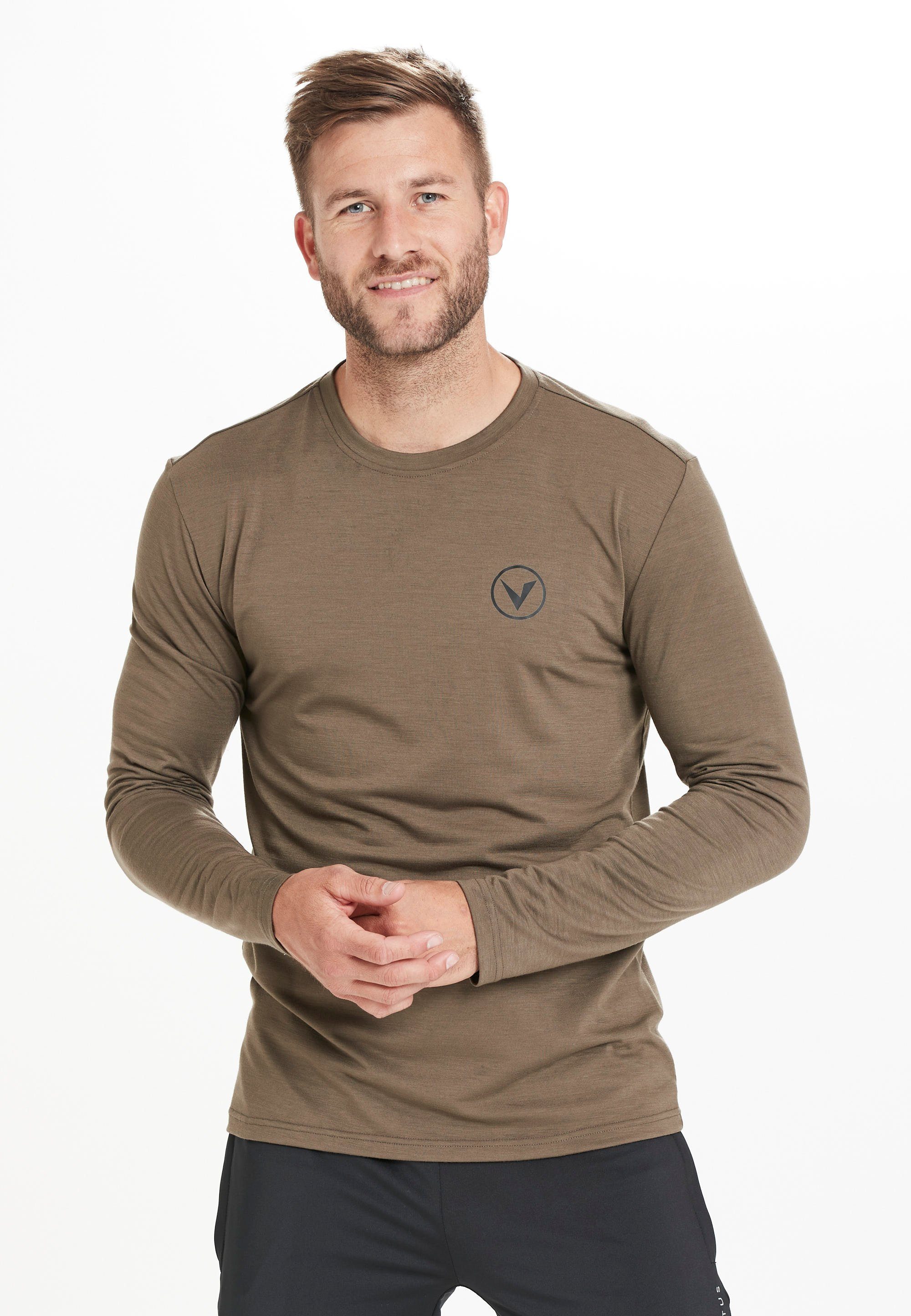 Virtus Langarmshirt JOKERS M L/S (1-tlg) mit innovativer Quick Dry-Technologie olivgrün-meliert