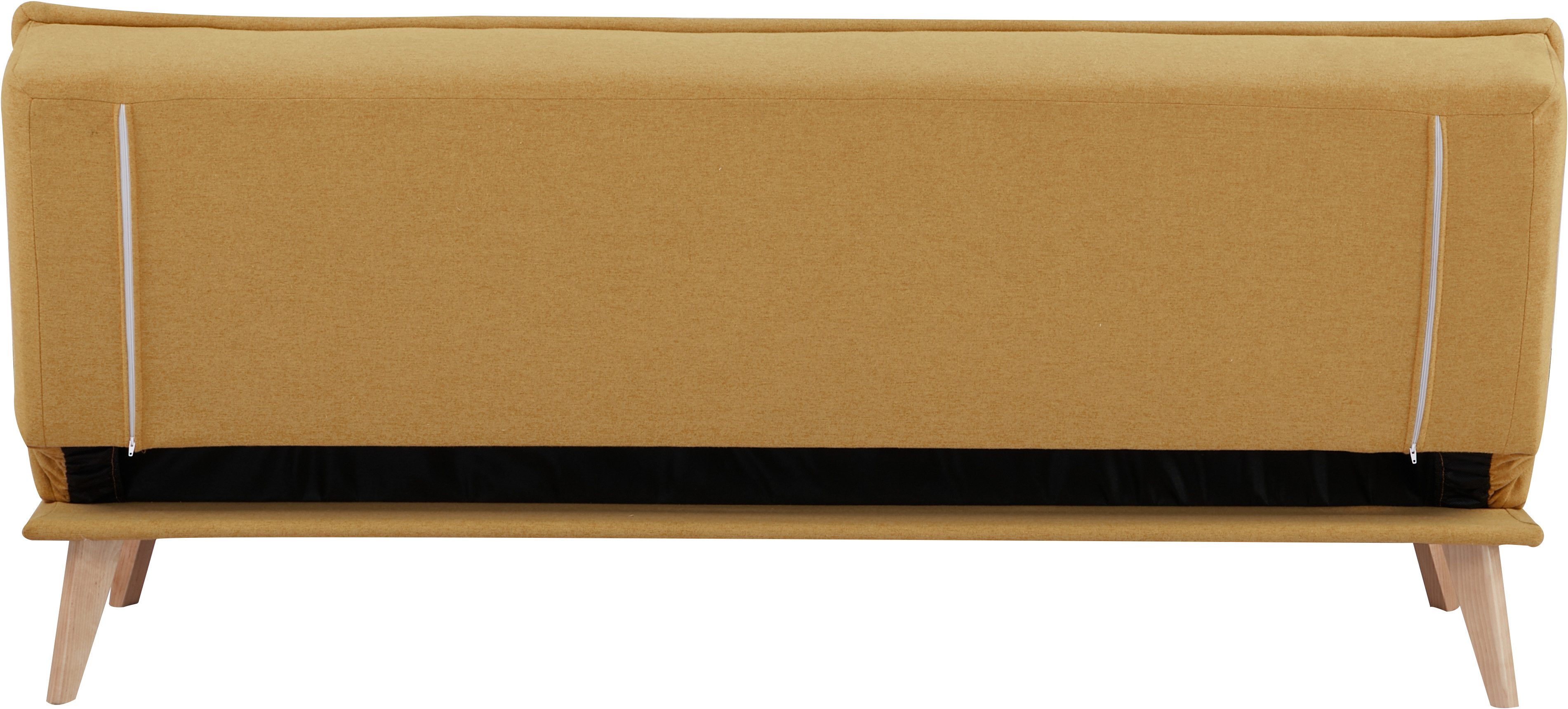 INOSIGN Schlafsofa MENDOTA, 181 cm, 3-Sitzer mit Schlaffunktion, verstellbarer Rückenlehne, Klappmechanismus, Webstoff