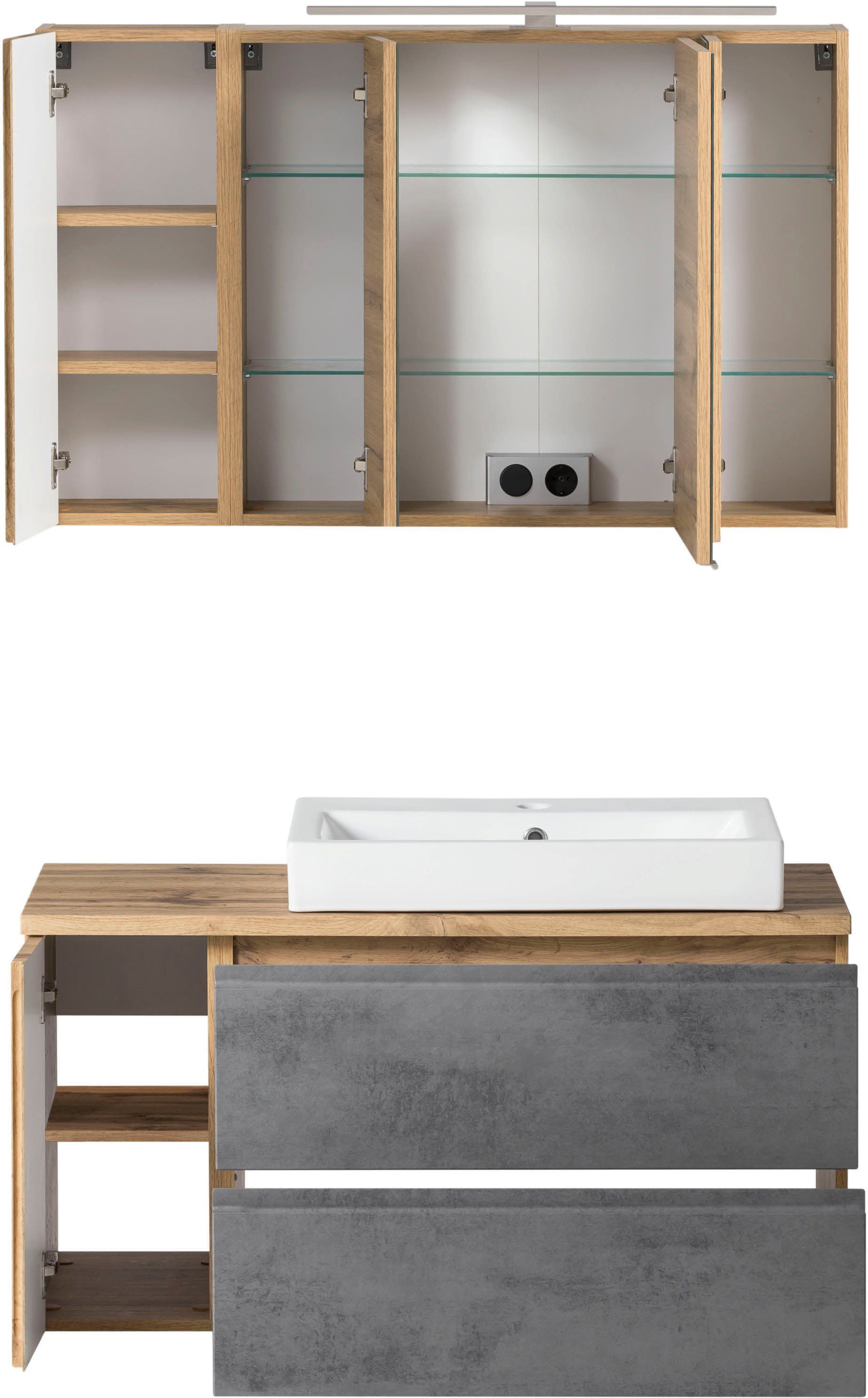 welltime Badmöbel-Set Sölden, (2-St)