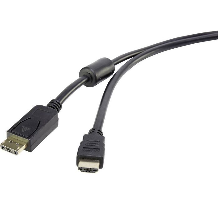 Renkforce Renkforce DisplayPort / HDMI Adapterkabel DisplayPort Stecker HDMI-A HDMI-Kabel (1.80 cm)