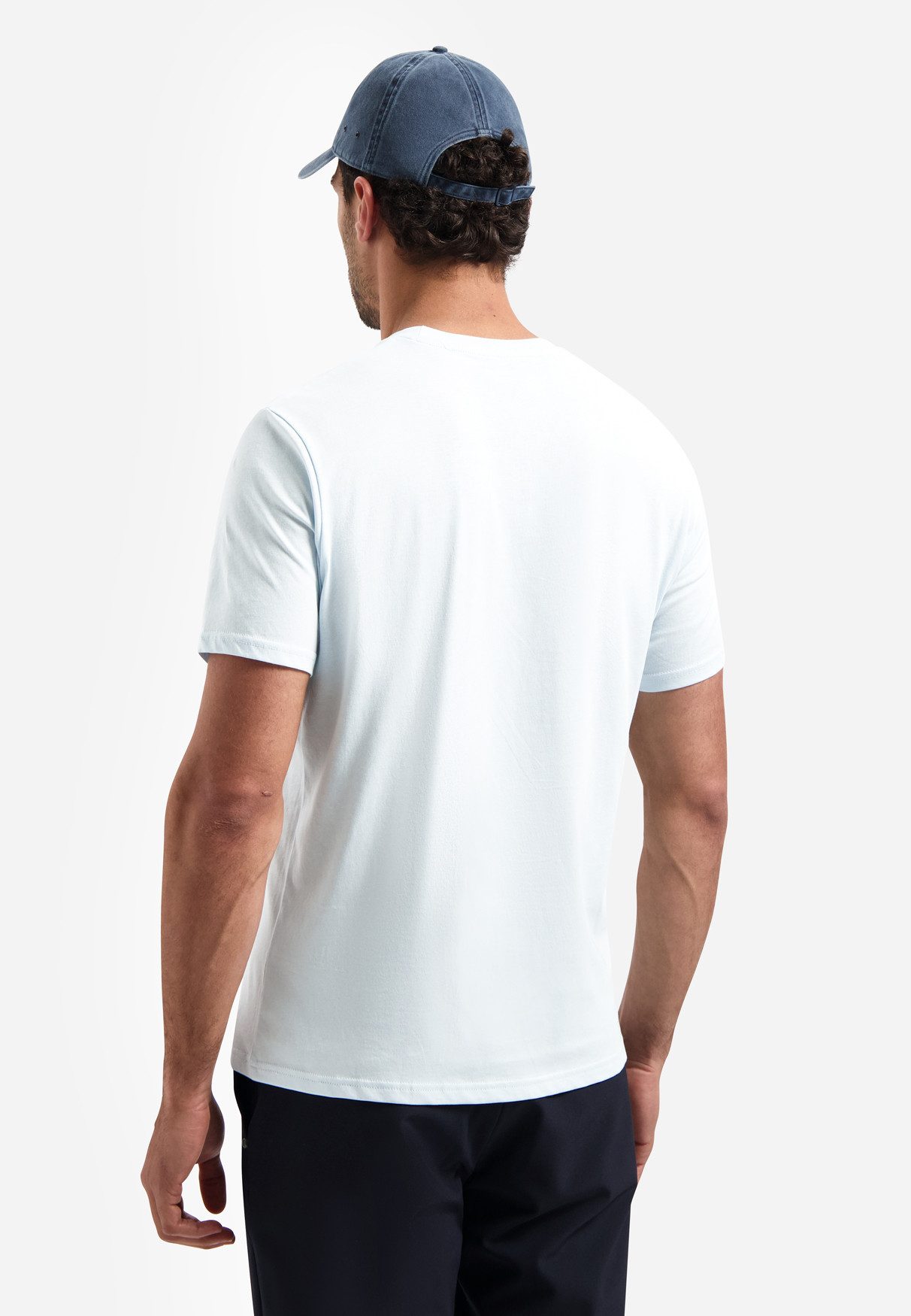 NO EXCESS Kurzarmshirt T-Shirt Crewneck Solid Basic - T-Shirt Herren - Basicshirt