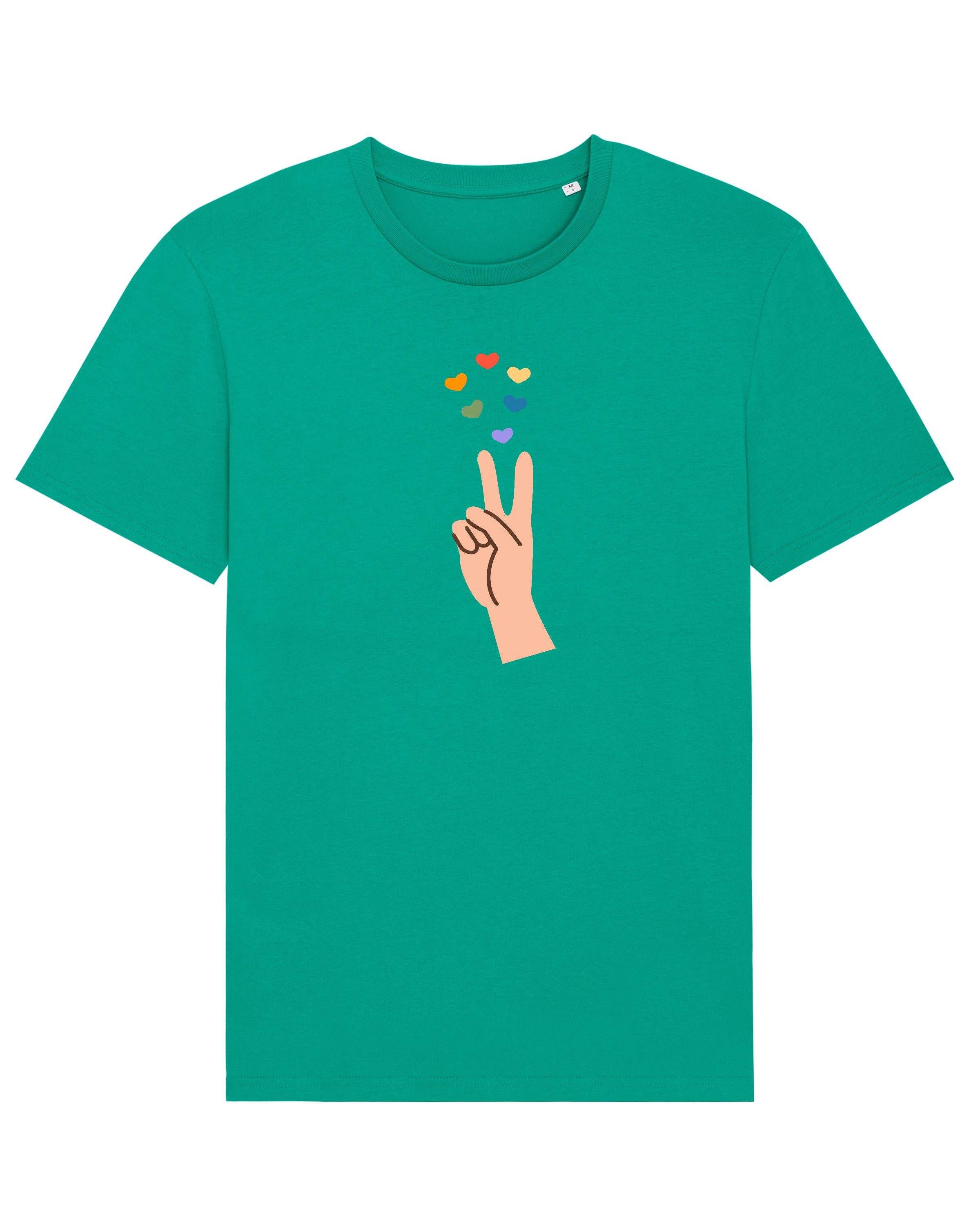 wat? Apparel Print-Shirt Spread Love (1-tlg) Go Green