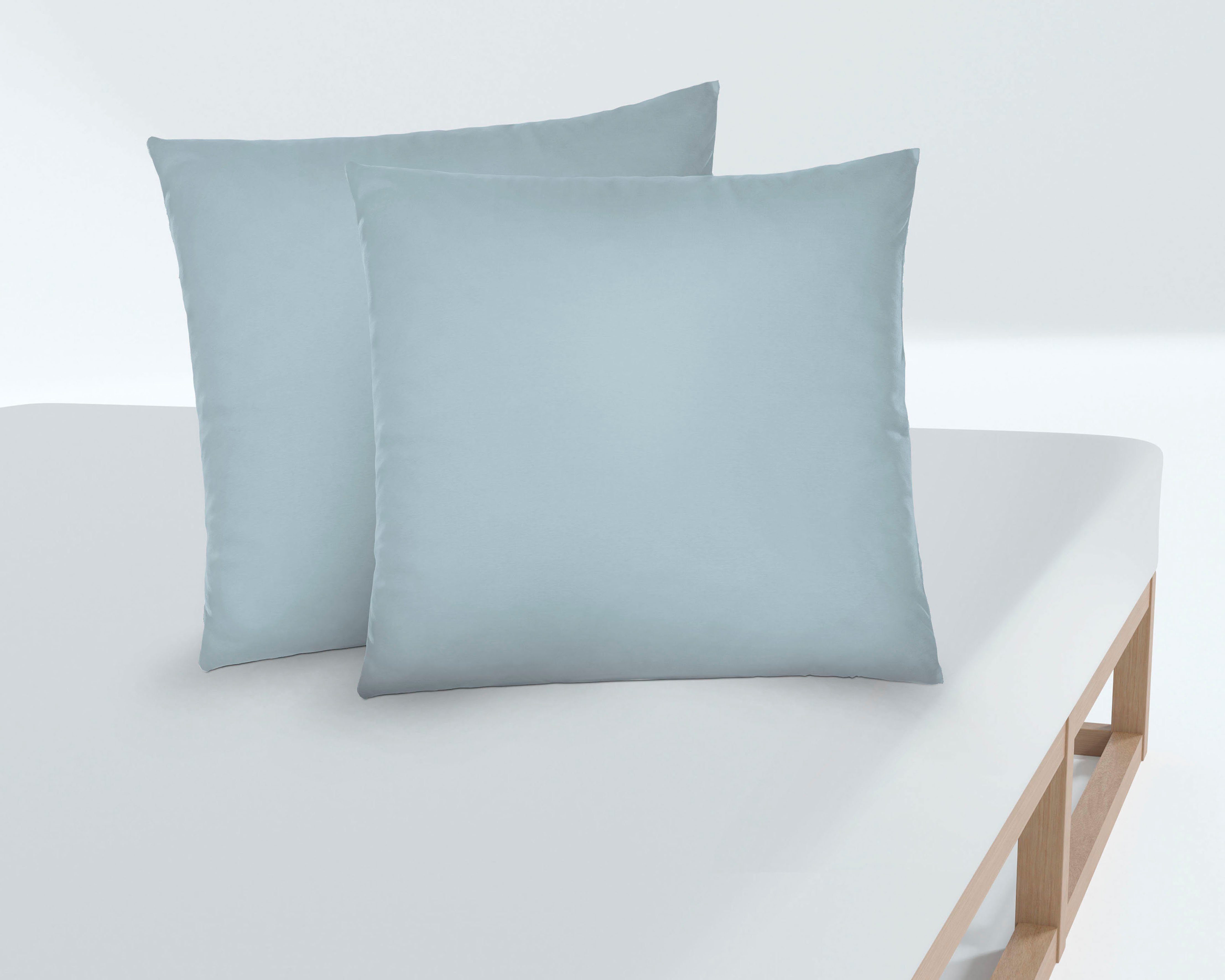 Biberna Kissenbezug Michi Feinjersey mit Reißverschluss, (2 Stück), verschi günstig online kaufen