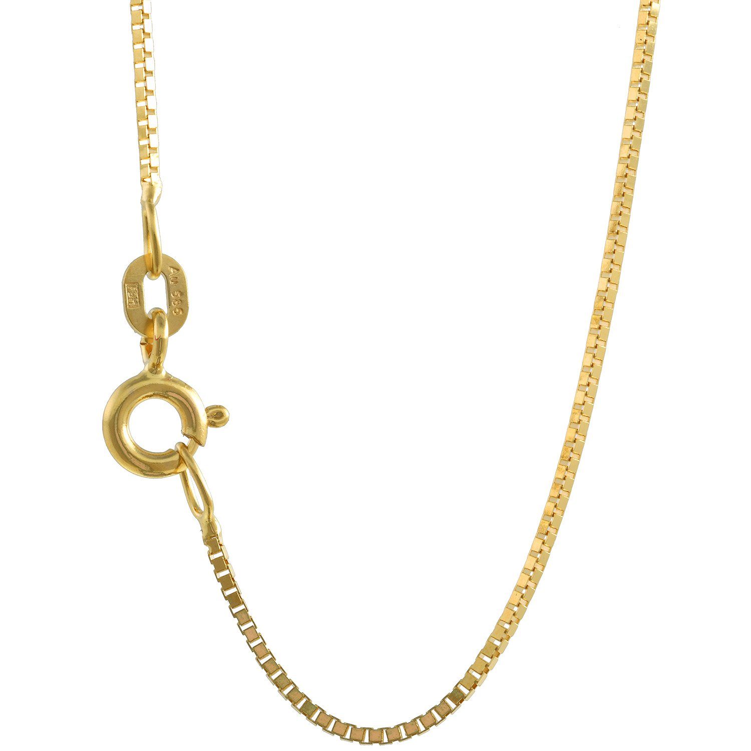 HOPLO Goldkette Goldkette Venezianerkette Halskette 0,8 mm - 38 cm 333-8 Ka günstig online kaufen