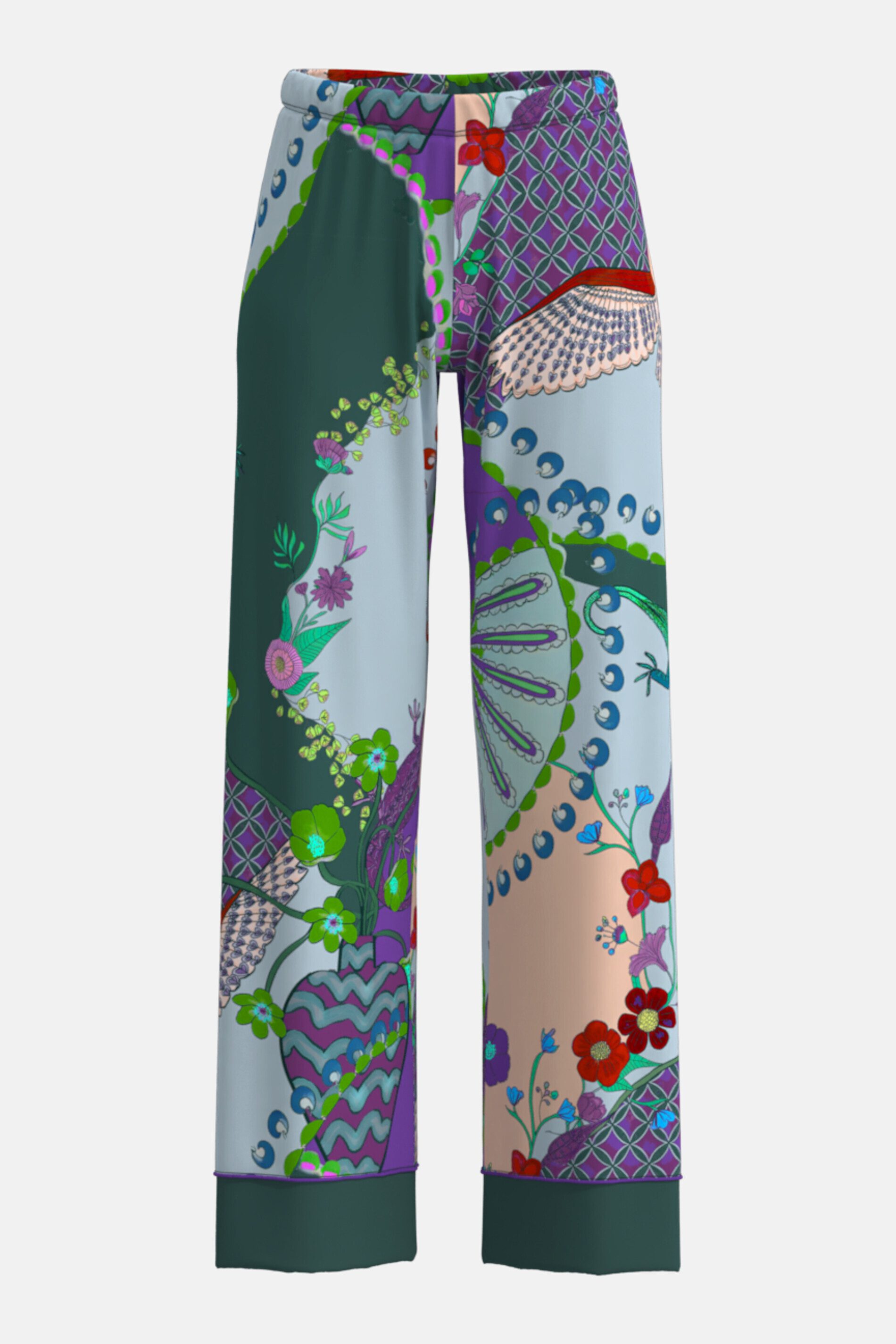 Mey Schlafhose Mey Hose lang Serie Secret Glade Bunt Hose (1-tlg) Lange Pyjamahose, gemustert, fließendes Modal