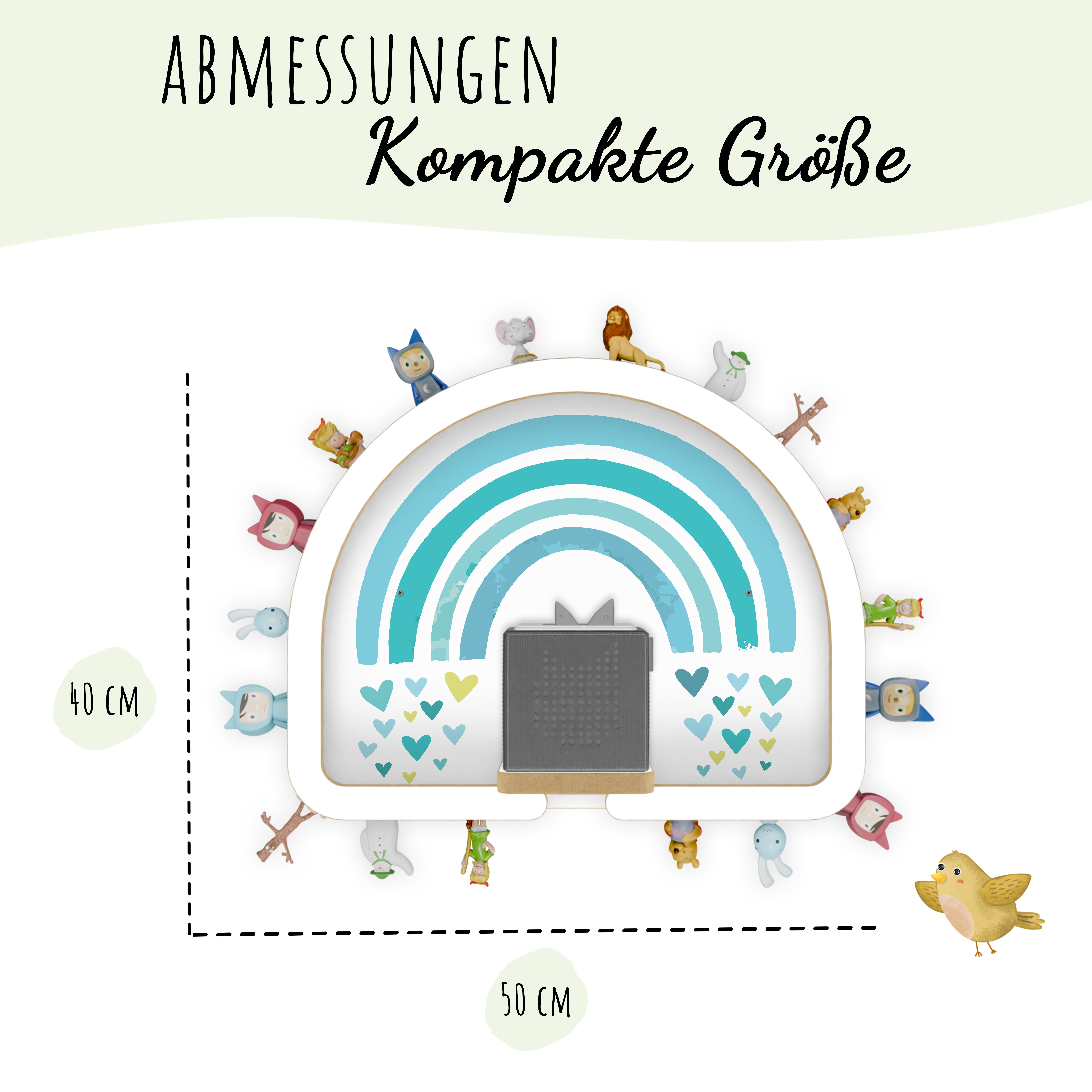 Holzura Kinderregal Tonie Regal Regenbogen mit günstig online kaufen