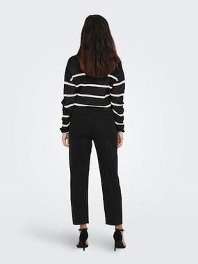 ONLY Rundhalspullover ONLPERNILLE LS STRIPE O-NECK KNT NOOS