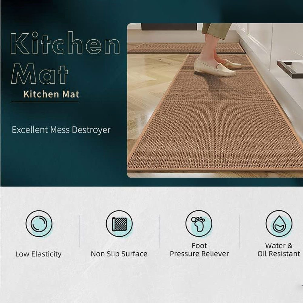 RWEUOQ Sisalteppich Teppich Küchenläufer KüChenteppich Sisaloptik günstig online kaufen