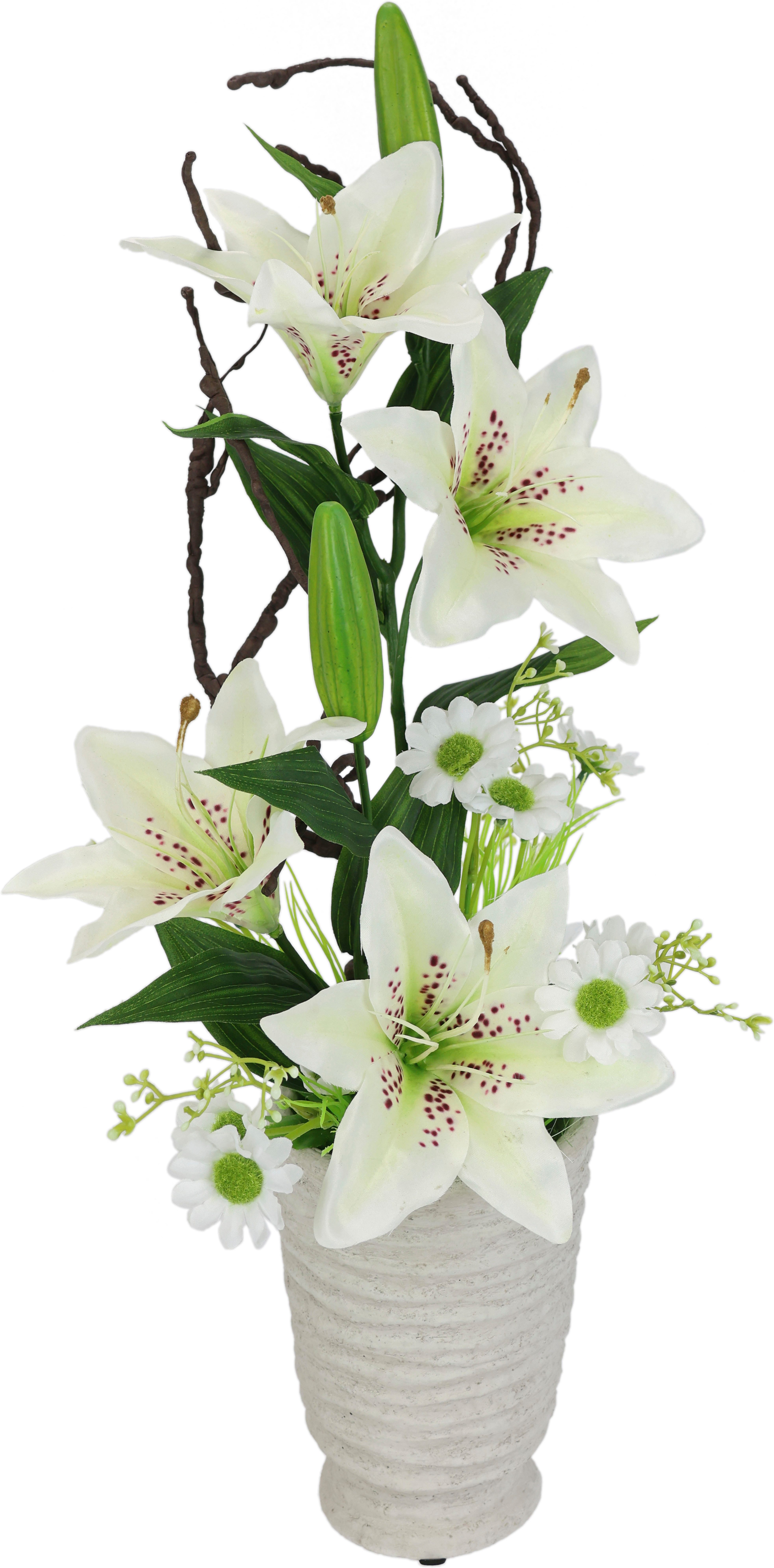 Kunstpflanze Lilien Lilien, I.GE.A., Höhe 55 cm