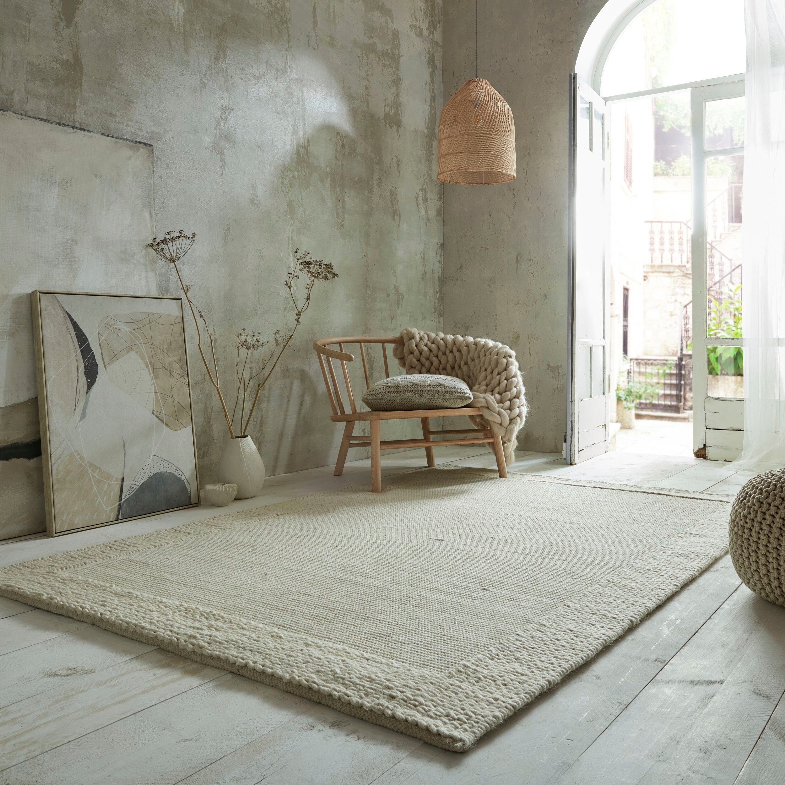 10 Teppich, FLAIR natur Höhe: mm RUGS, rechteckig,