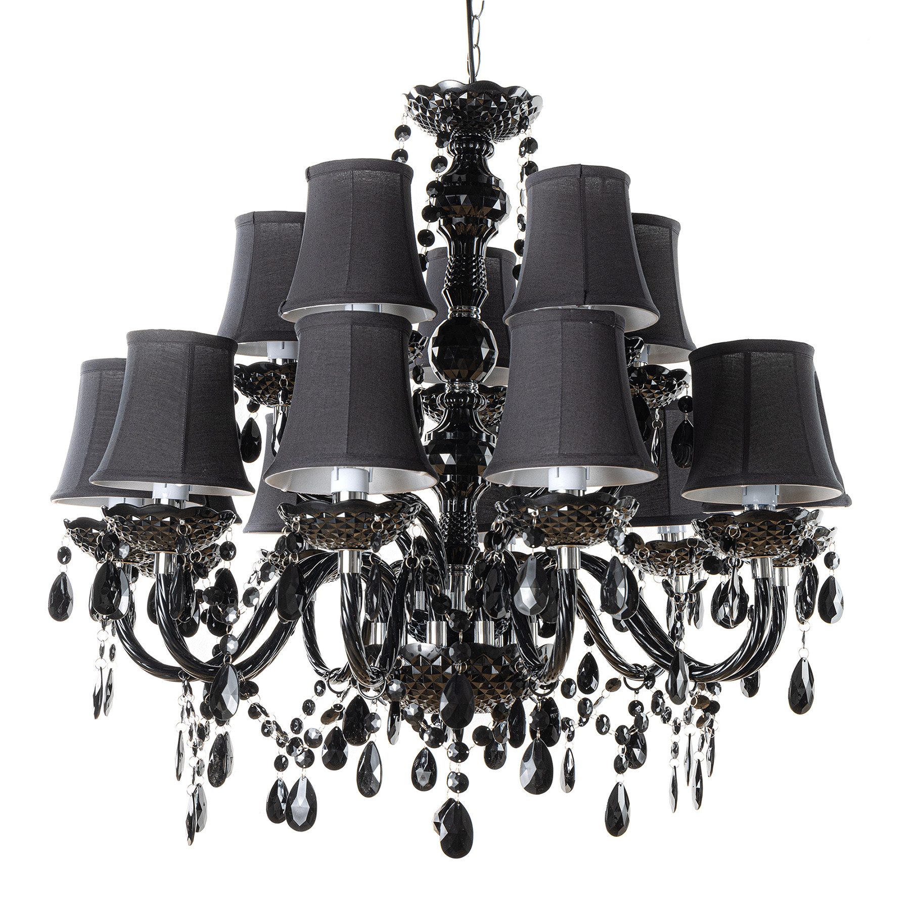 riess-ambiente Kronleuchter BLACK CRYSTAL XL 80cm günstig online kaufen