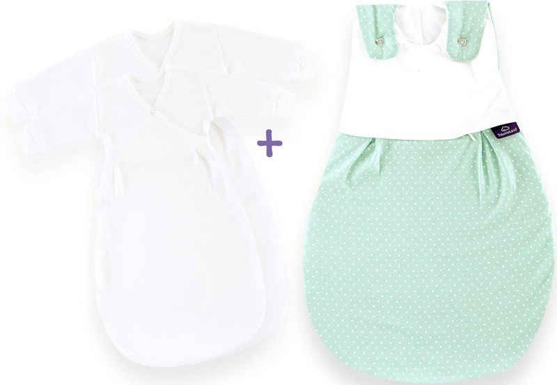 Träumeland Babyschlafsack Set Pünktchen mint (Packung, 3 tlg., 3er-Pack)