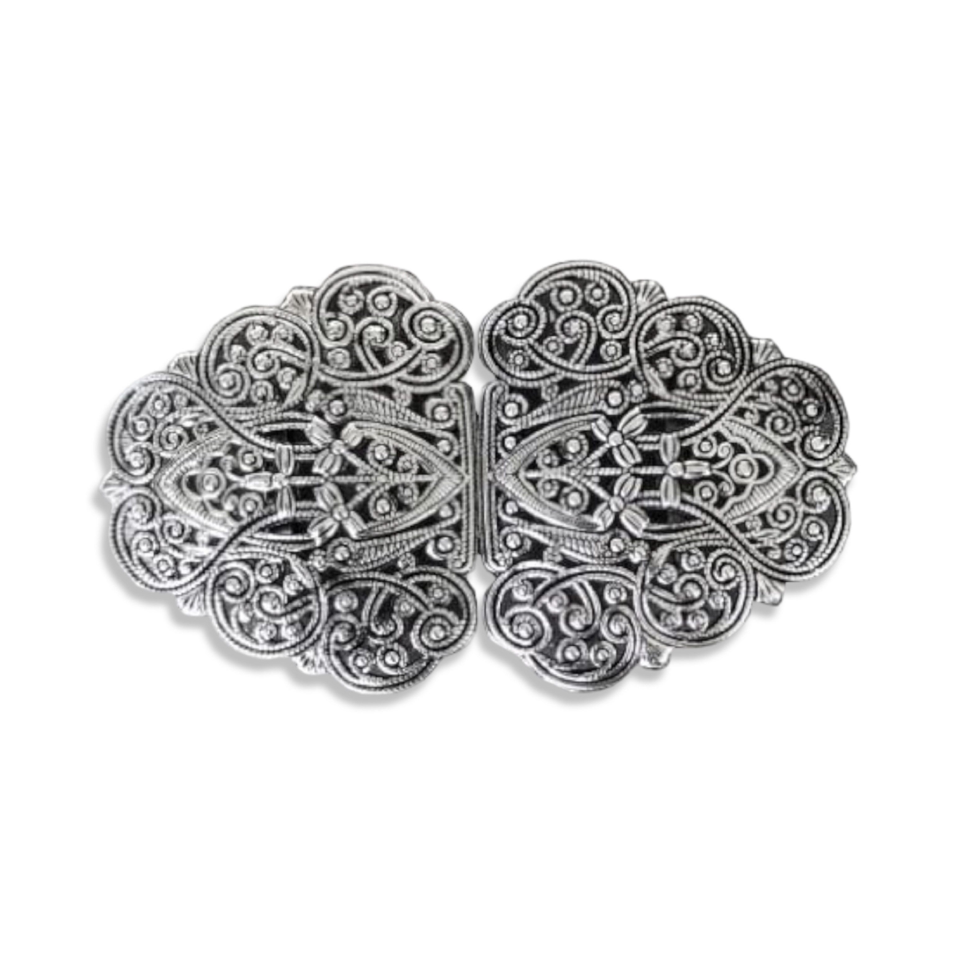 Hartmann-Knöpfe Gürtelschnalle silber farbene große Dirndl Schürzen Schlies günstig online kaufen