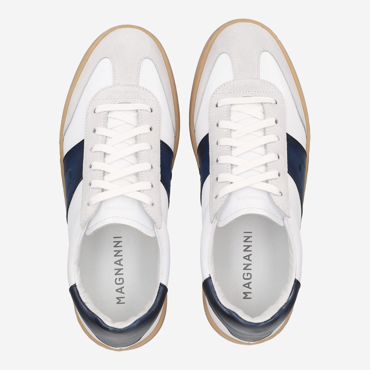 MAGNANNI Magnanni 25851-759 BLANCO AZUL, Sneaker, Weiß kombiniert, Herren Sneaker