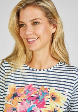 Rabe T-Shirt mit lebhaftem Blumen-Frontprint