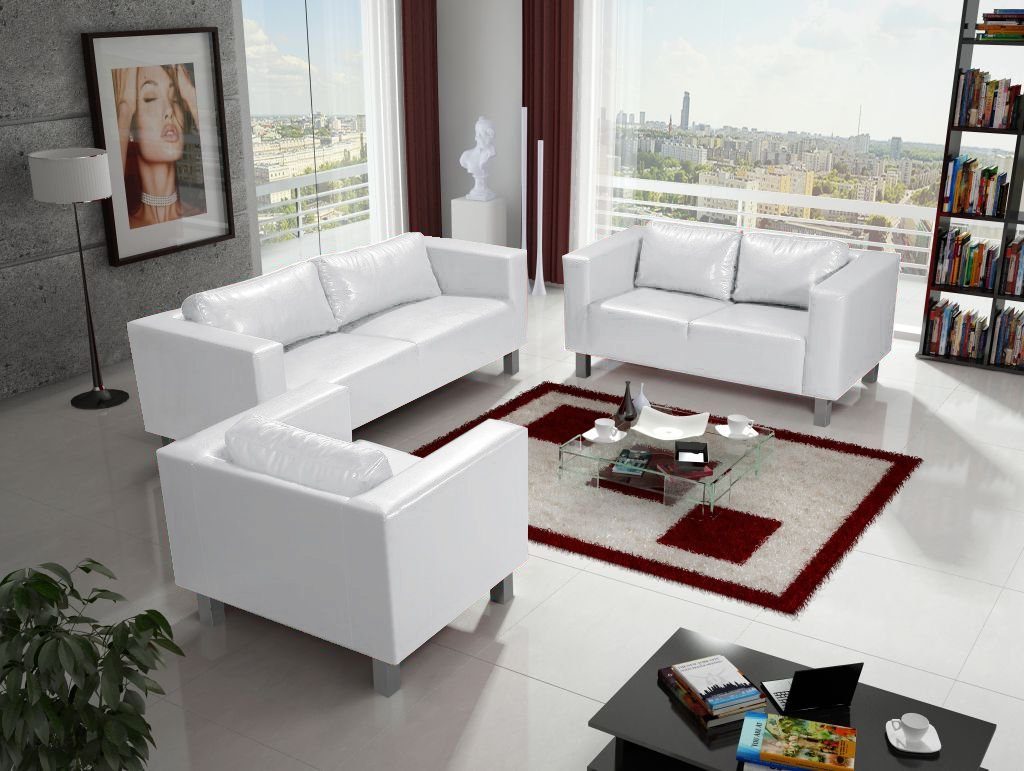 Fun Möbel Polstergarnitur Sofa-Set MAILAND 3-2-1 günstig online kaufen