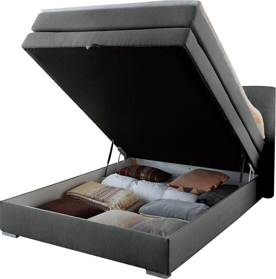 Jockenhöfer Gruppe Boxspringbett Amelie, mit Bettkasten und Topper, erhältlich in 120 & 140cm Breite