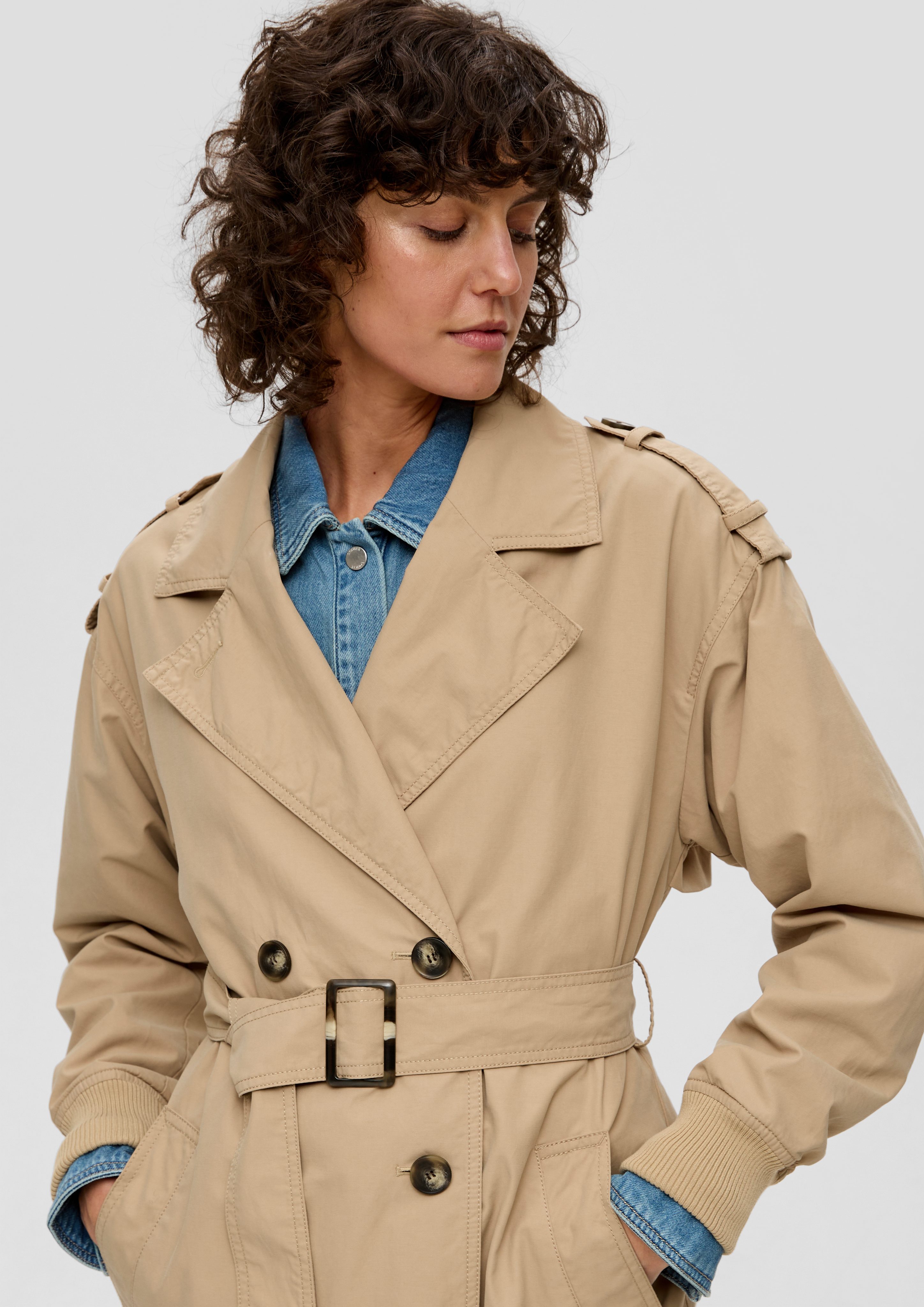 s.Oliver Funktionsmantel Oversize-Mantel mit Ärmeln im günstig online kaufen