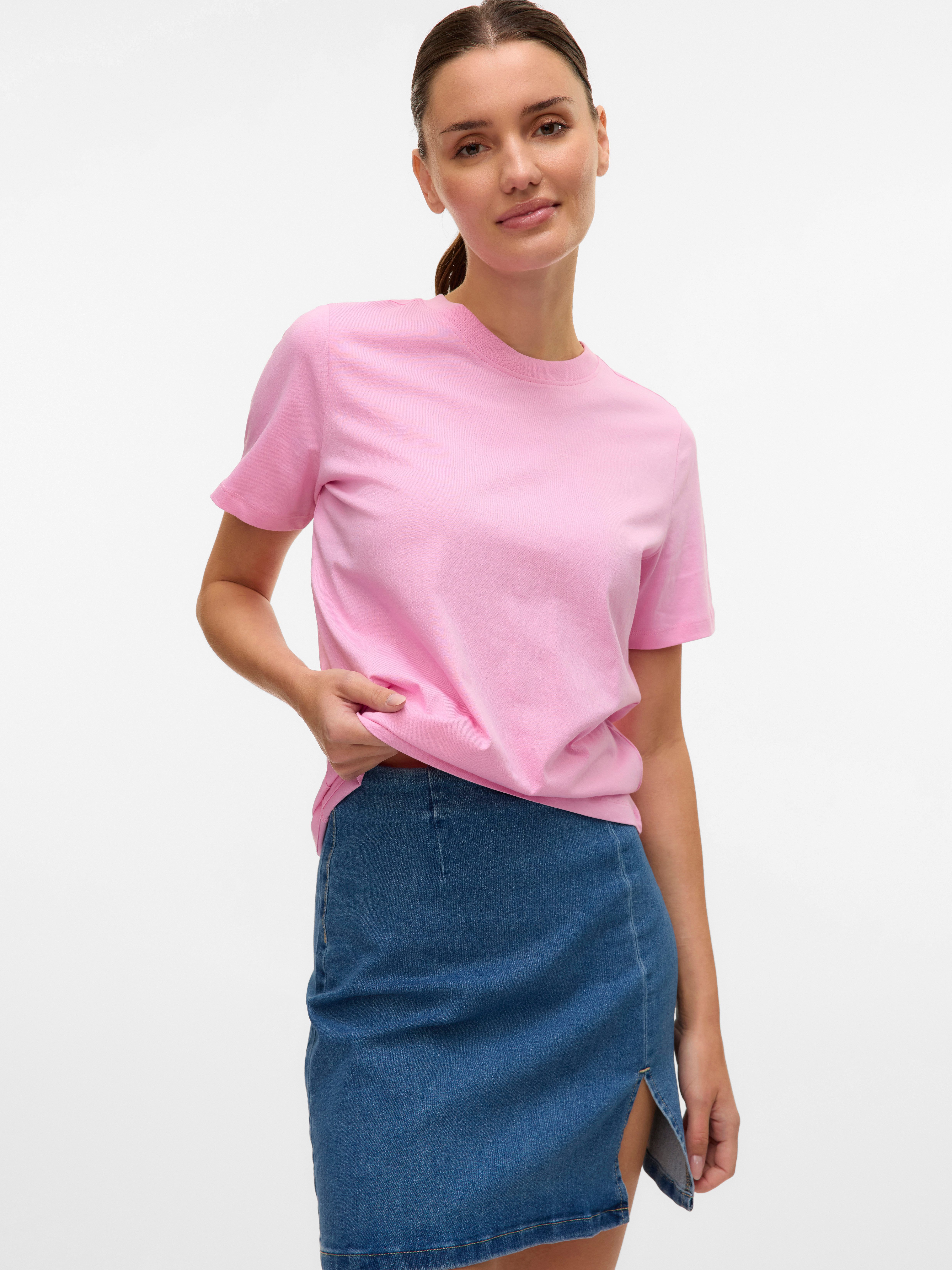 Vero Moda Kurzarmshirt VMPAULINA SS T-SHIRT günstig online kaufen