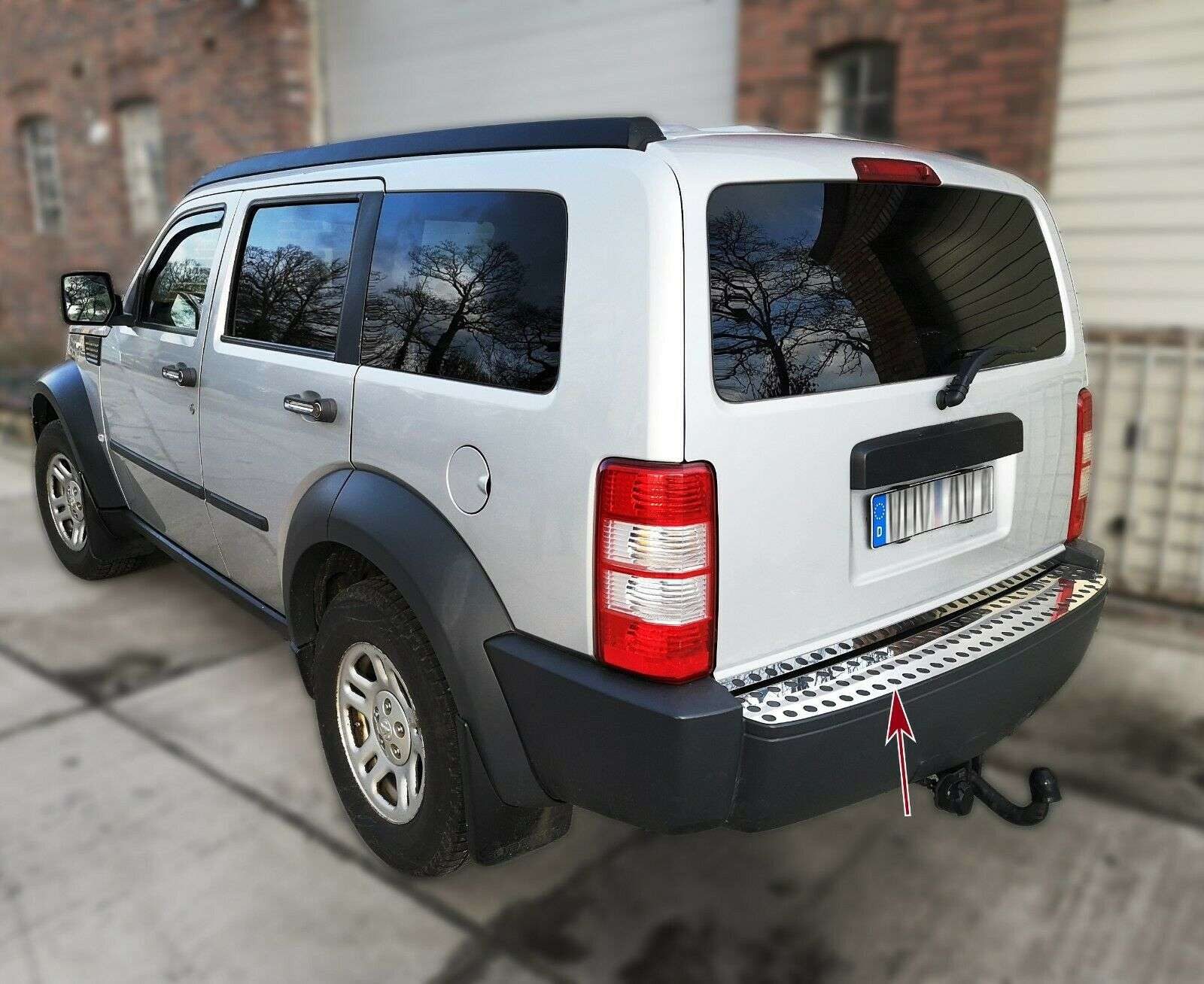 Ladekantenschutz für DODGE NITRO, 2005-2011, DESIGN AUFLAGE Stoßstangenschutz