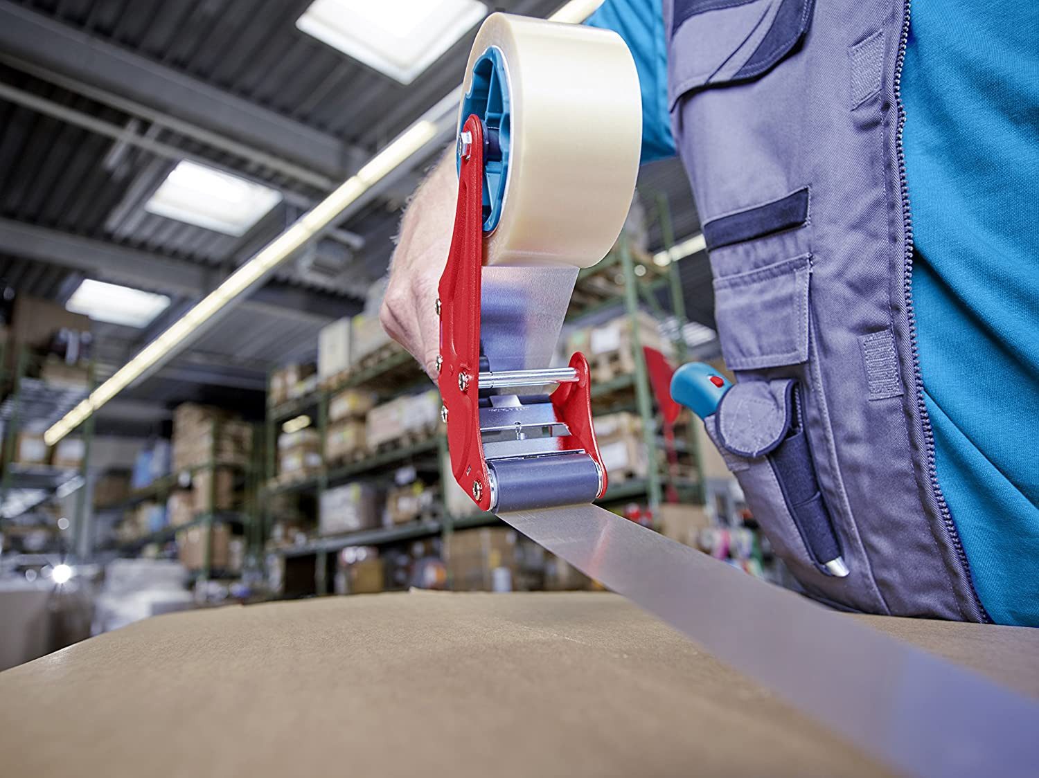 tesa Paket-Klebeband 64014 Packband 45 µ, (66m:50mm) braun oder transparent (transparent)