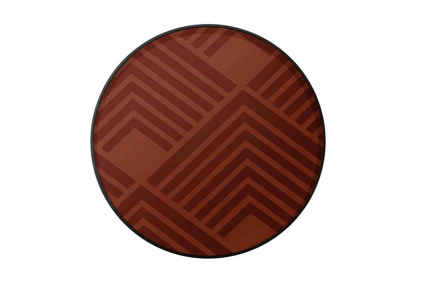 Notre Monde Tablett Notre Monde Tablett Orange Chevron D 61 cm
