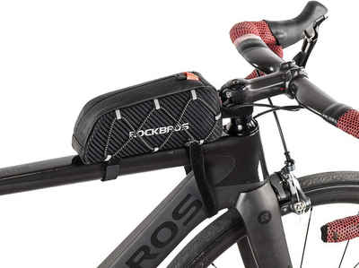 ROCKBROS Fahrradtasche Rahmentasche für Fahrradrahmen (Oberrohrtasche ca.1L 22 * 10 * 5,5cm)