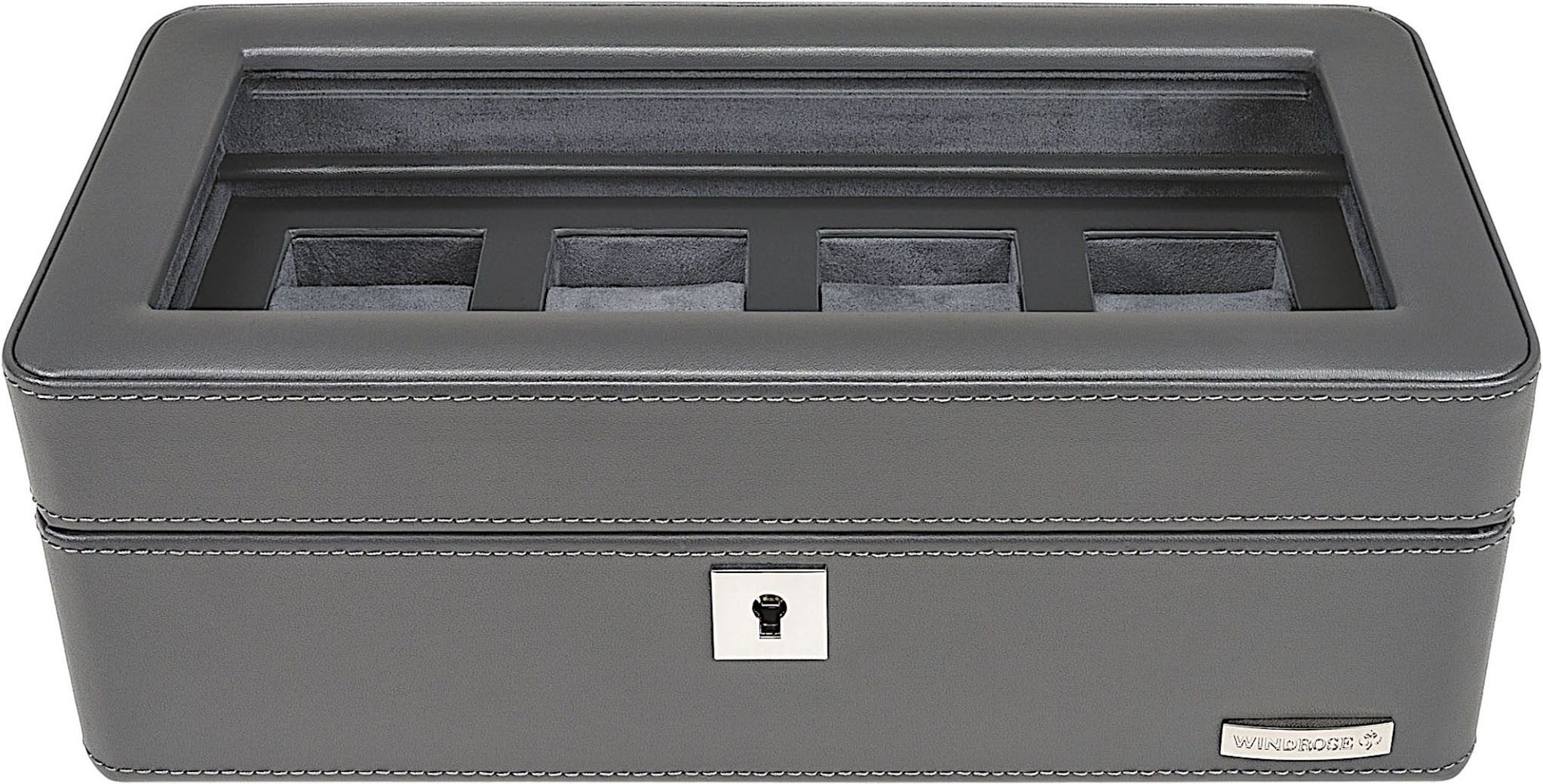 WINDROSE Uhrenbox Tempora, 804020.07, Aufbewahrung, Uhrenkasten, Ø max.40mm, Armbanduhr, Geschenkidee