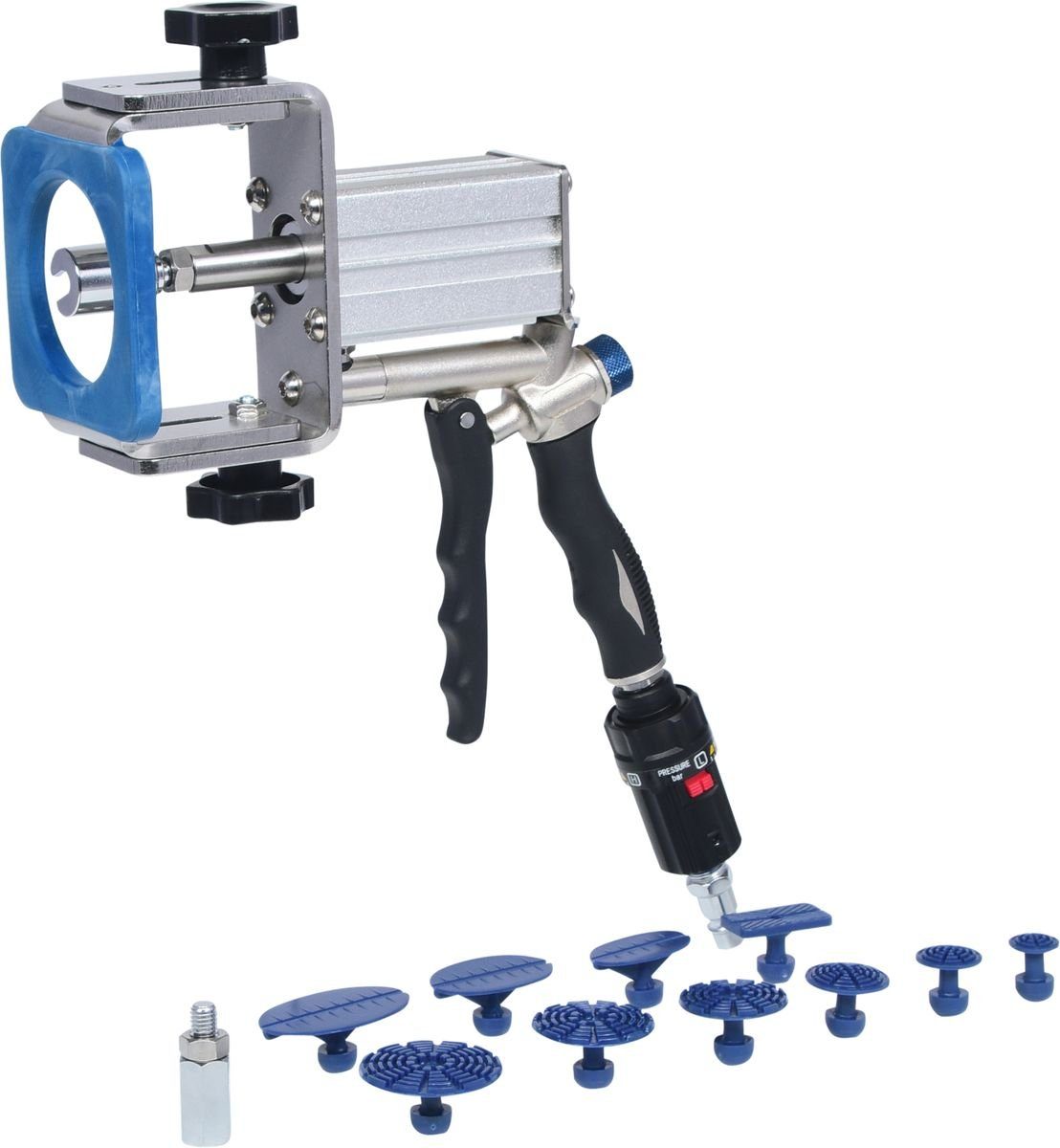 KS Tools Gabel- und Ringschlüssel Profi-Druckluft-Ausbeul-Auszieher-Satz, 12-tlg (140.2520)