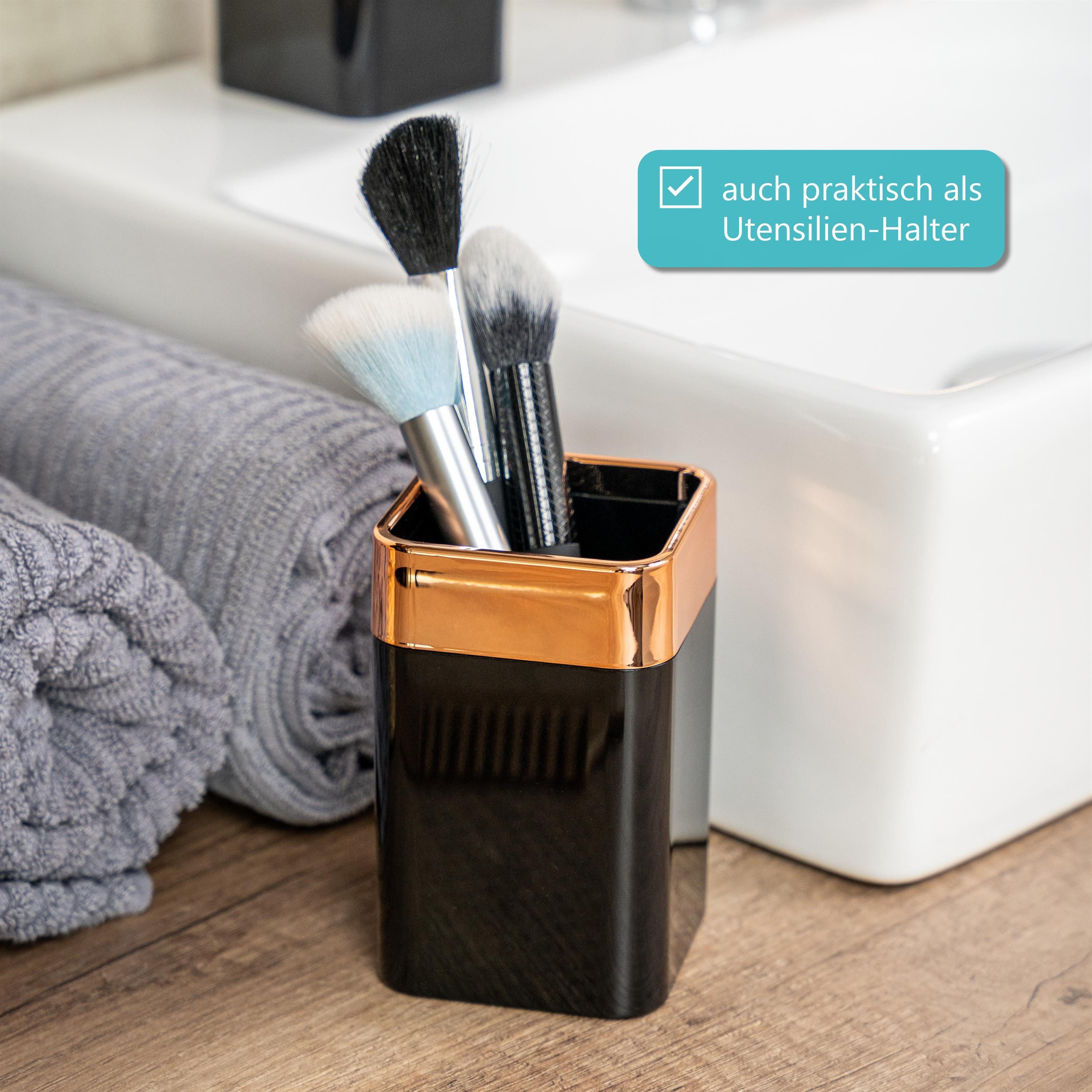 bremermann Badaccessoire-Set Badezimmer-Set 3-tlg. SAVONA, Kunststoff, Badezimmer-Zubehör-Set, 3 tlg. – Bild 5 von 5