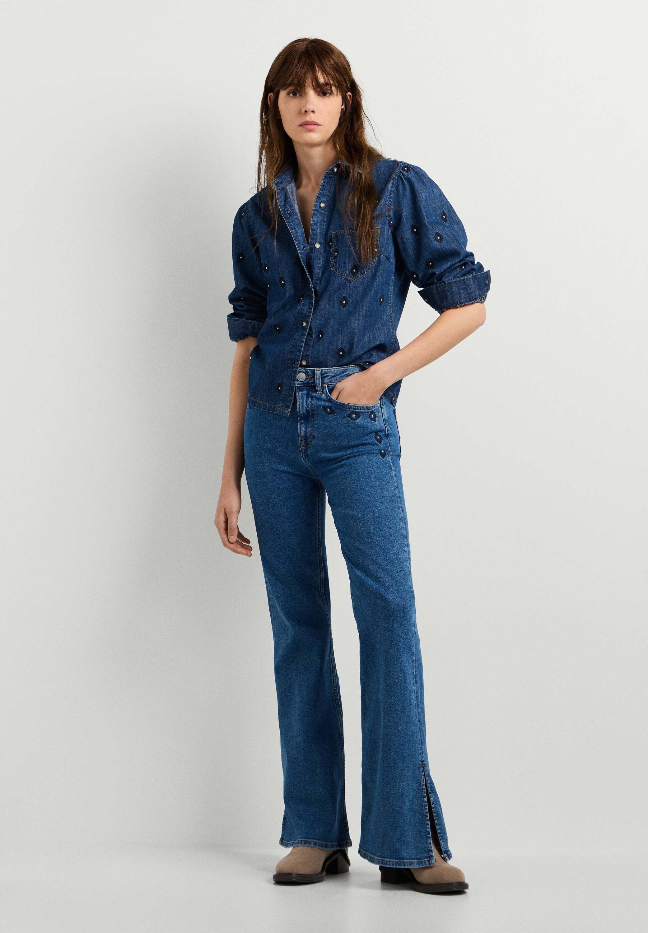 Pepe Jeans T-Shirt denim shirt MACIE LS ANIMATED