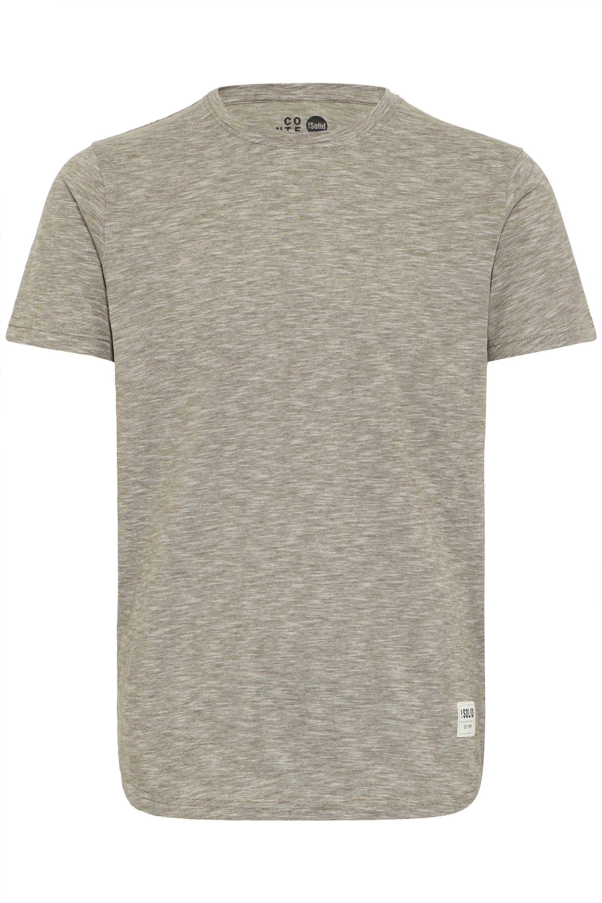 !Solid Rundhalsshirt SDFigos Kurzarmshirt mit Melierung günstig online kaufen