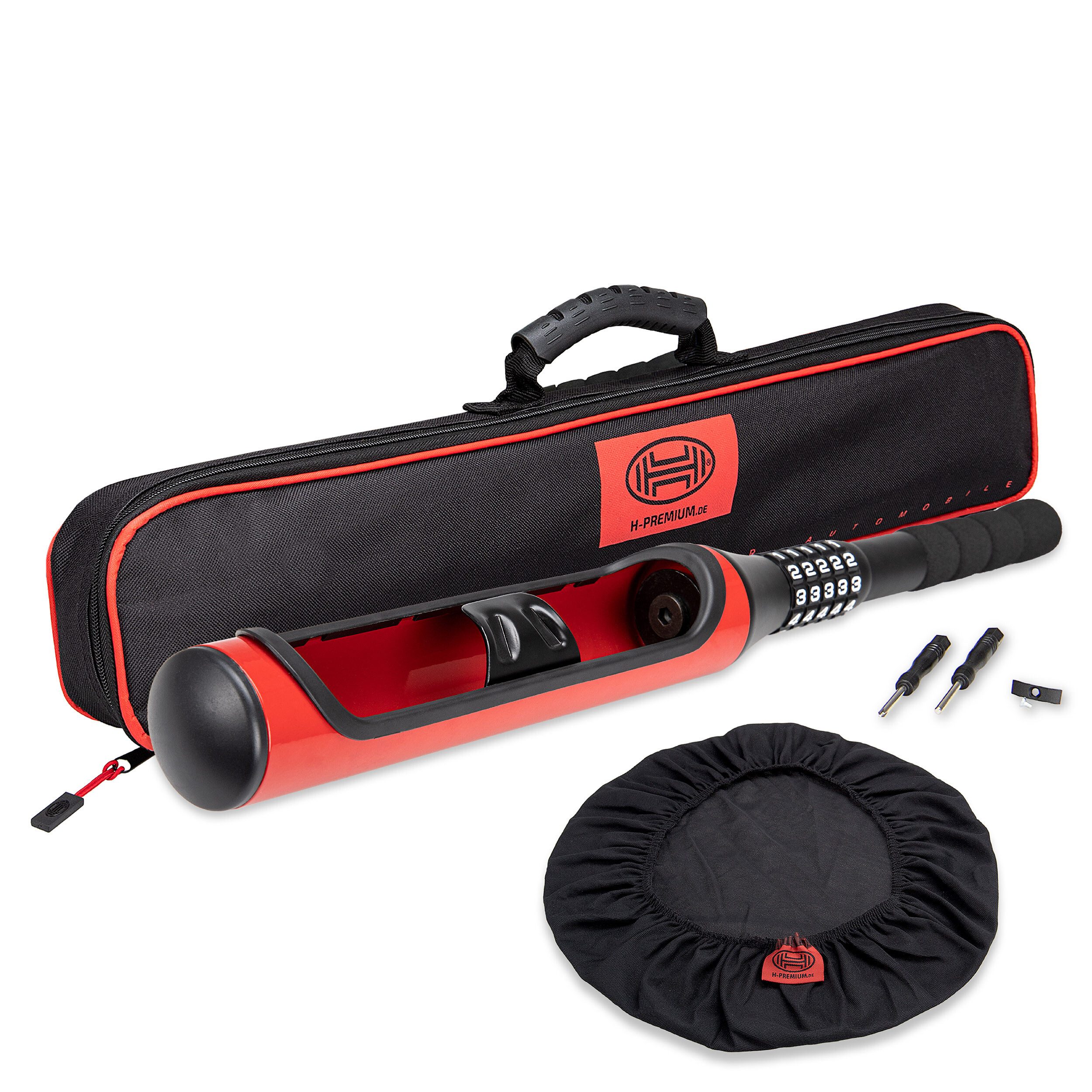 HEYNER Wegfahrsperre Lenkradsperre 640 mm, Baseball‑Design, mit 5‑stelligem Zahlenschloss, (1-tlg)
