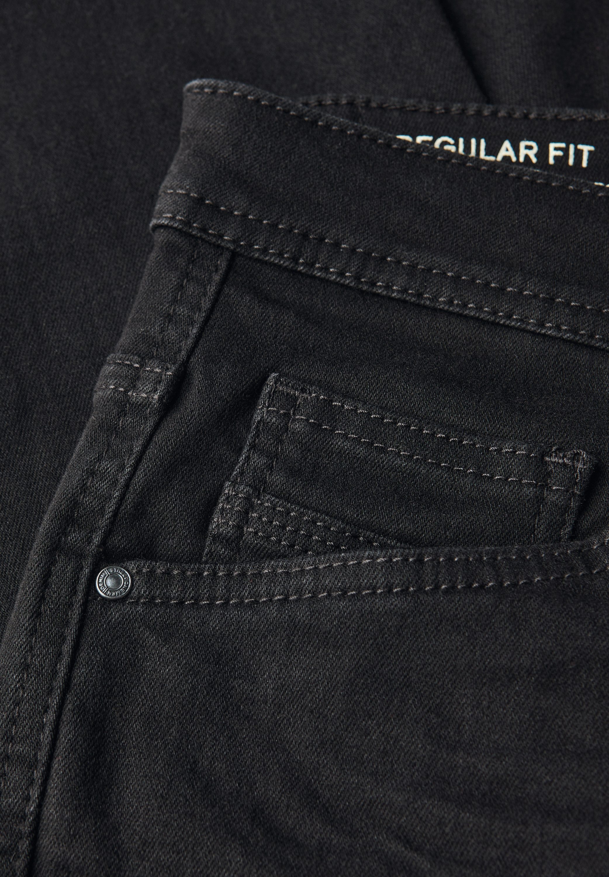 STREET ONE MEN Regular-fit-Jeans aus Baumwolle mit Stretchanteil