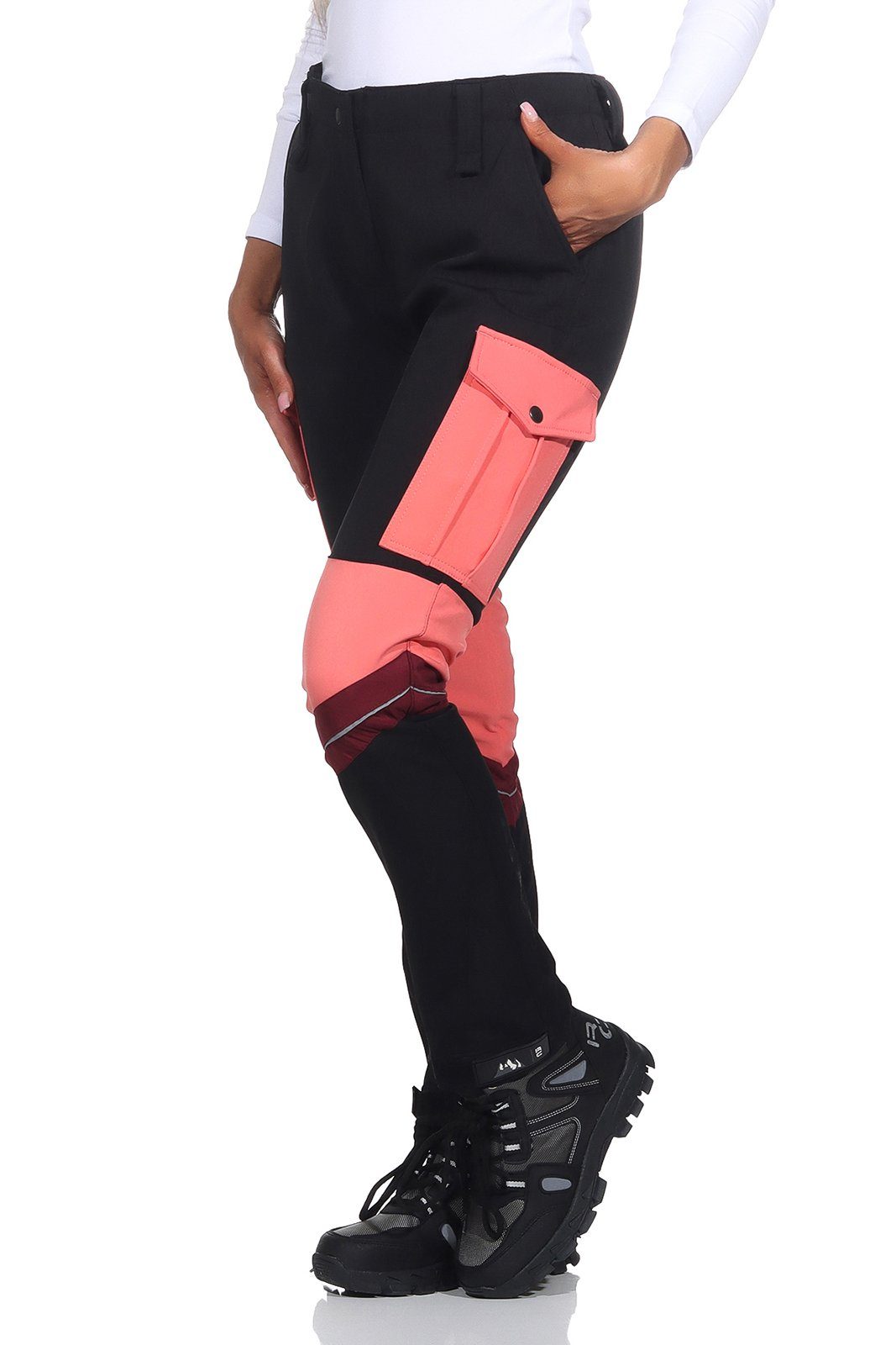 Rock Wanderhose Coral Outdoor Creek D-483 Softshellhose Damen