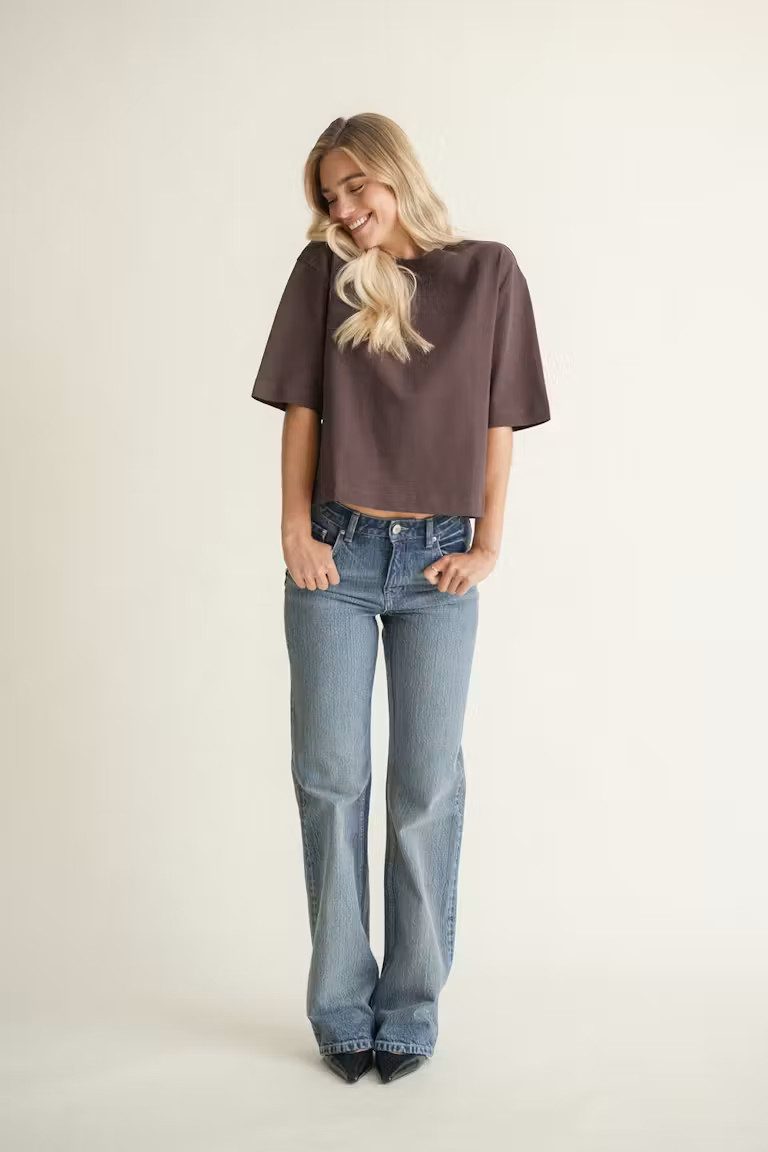 Gina Tricot T-Shirt Perfect boxy tee - Oversized T-Shirt - Damen Baumwollshirt