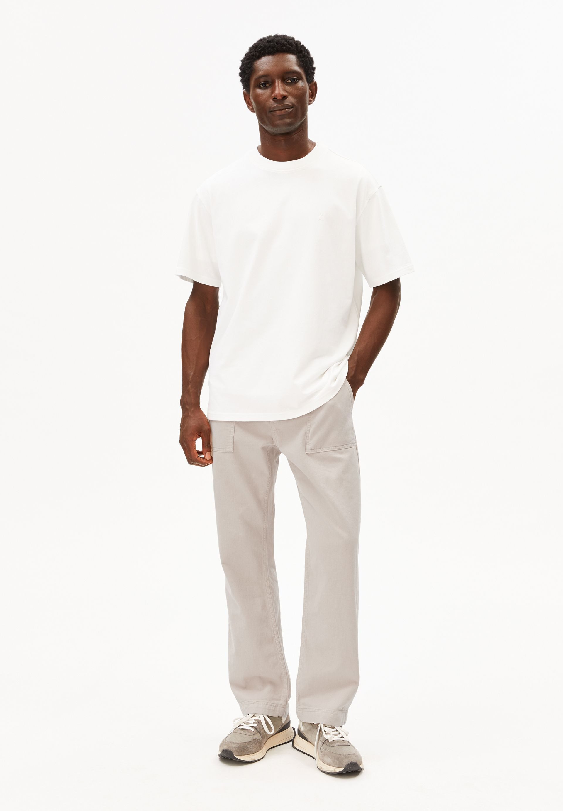 Armedangels T-Shirt MAARKOS T-Shirt aus Baumwoll-Mix Relaxed Fit günstig online kaufen