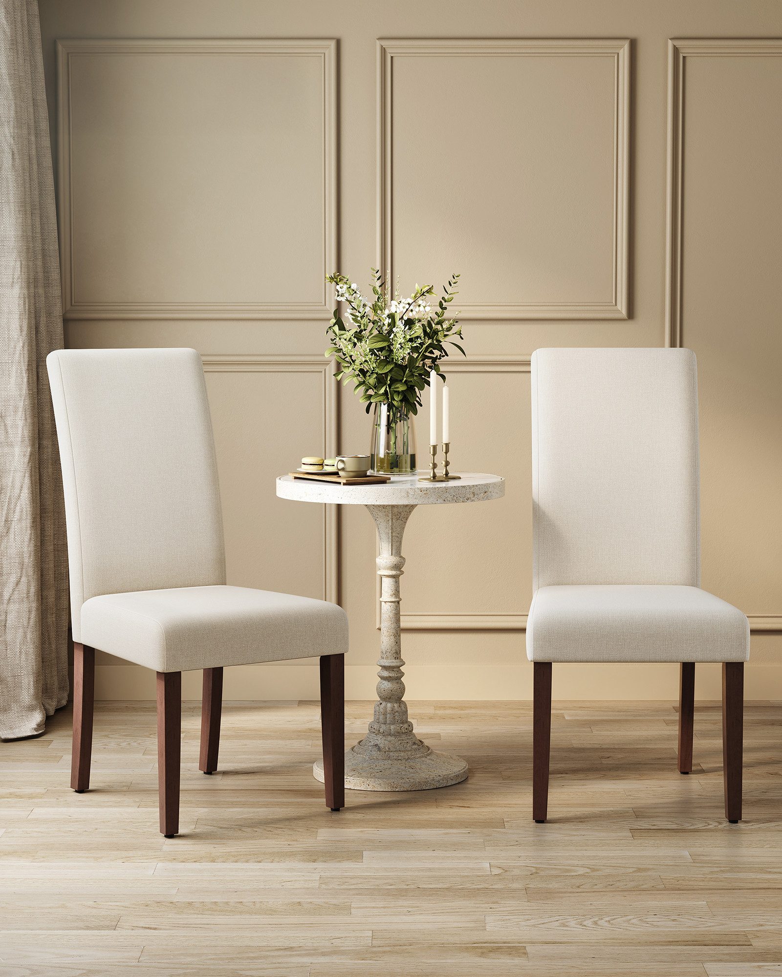 VASAGLE Esszimmerstuhl 2er Set/ 4er Set/ 6er Set Esszimmerstühle, Küchenstuhl (Set, 6 St), Parsons-Stil, 58 x 48 x 99 cm, stuhl bis 120 kg