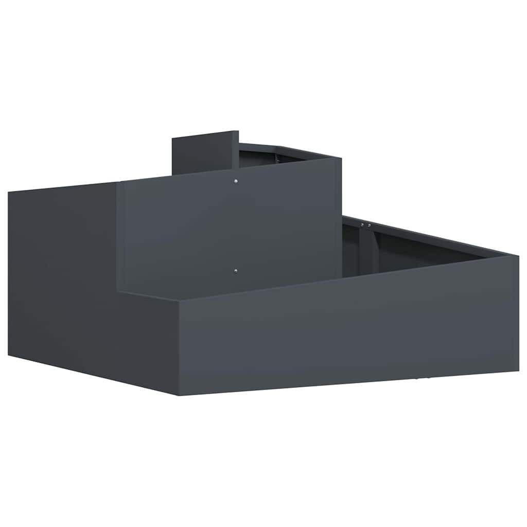 vidaXL Blumentopf Gartenblumentopf Anthrazit 80 x günstig online kaufen
