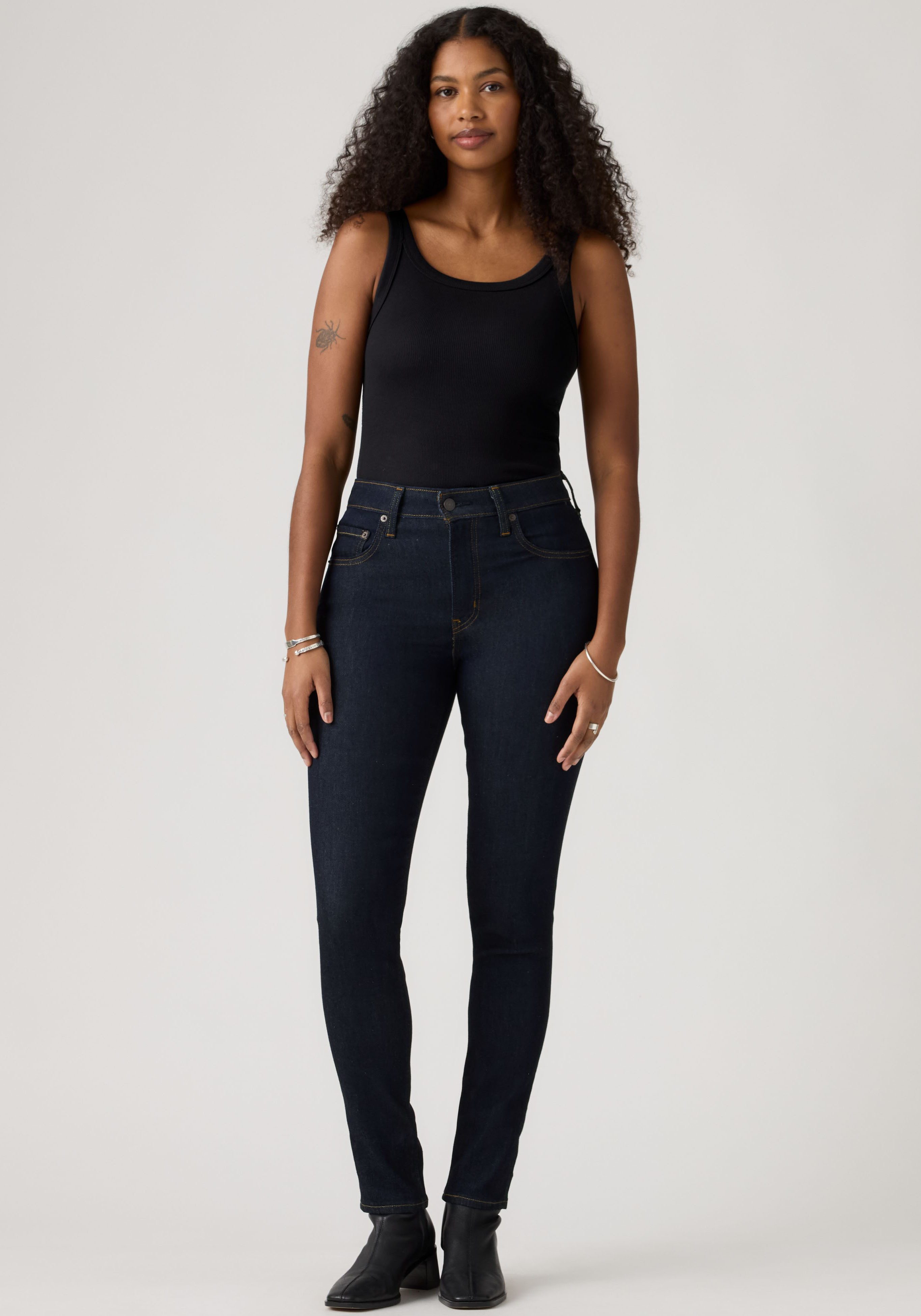 Profile Skinny-fit-Jeans mit hohem Bund – Bild 2 von 5