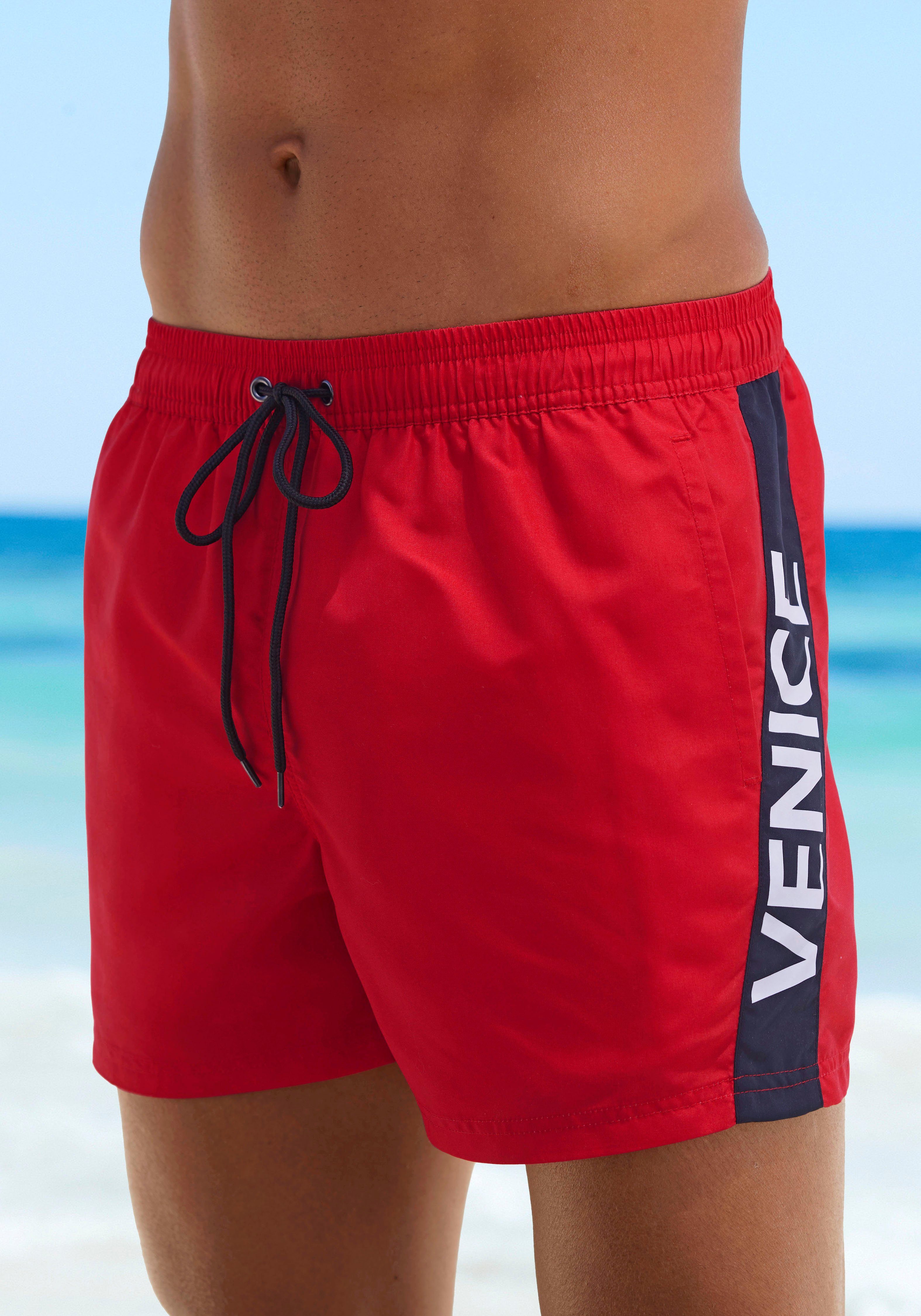Venice Beach Badeshorts mit großem Markenschriftzug – Bild 4 von 5