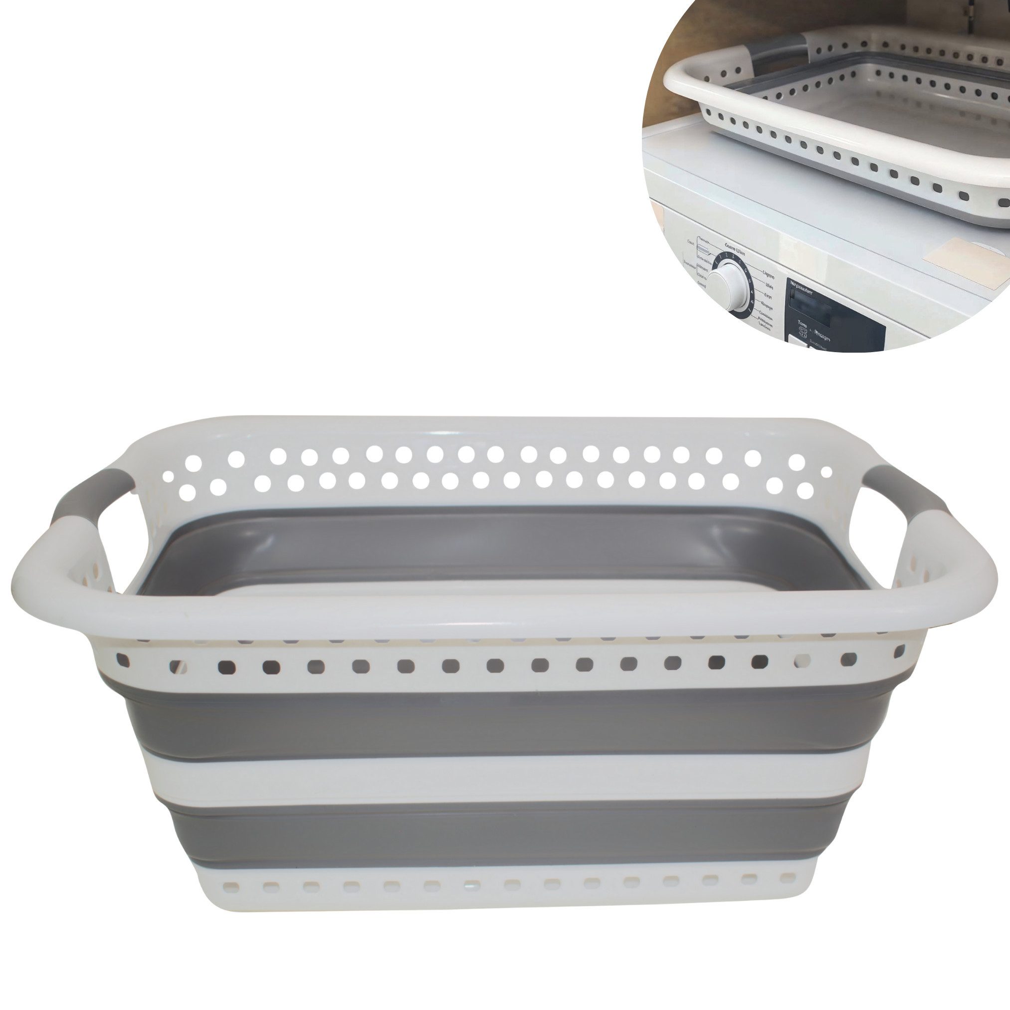 Venteo Ausziehwäschekorb Foldable Container (Spar Set, 1 St., 1er oder 2er günstig online kaufen