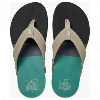 Reef Herren TRI Newport Zehentrenner Sandale - farbe schwarz/grün Zehentrenner