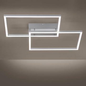 etc-shop LED Deckenleuchte, LED-Leuchtmittel fest verbaut, Kaltweiß, Warmweiß, Neutralweiß, Tageslichtweiß, LED Decken Lampe Ess Zimmer Strahler Flur Leuchte CCT FERNBEDIENUNG