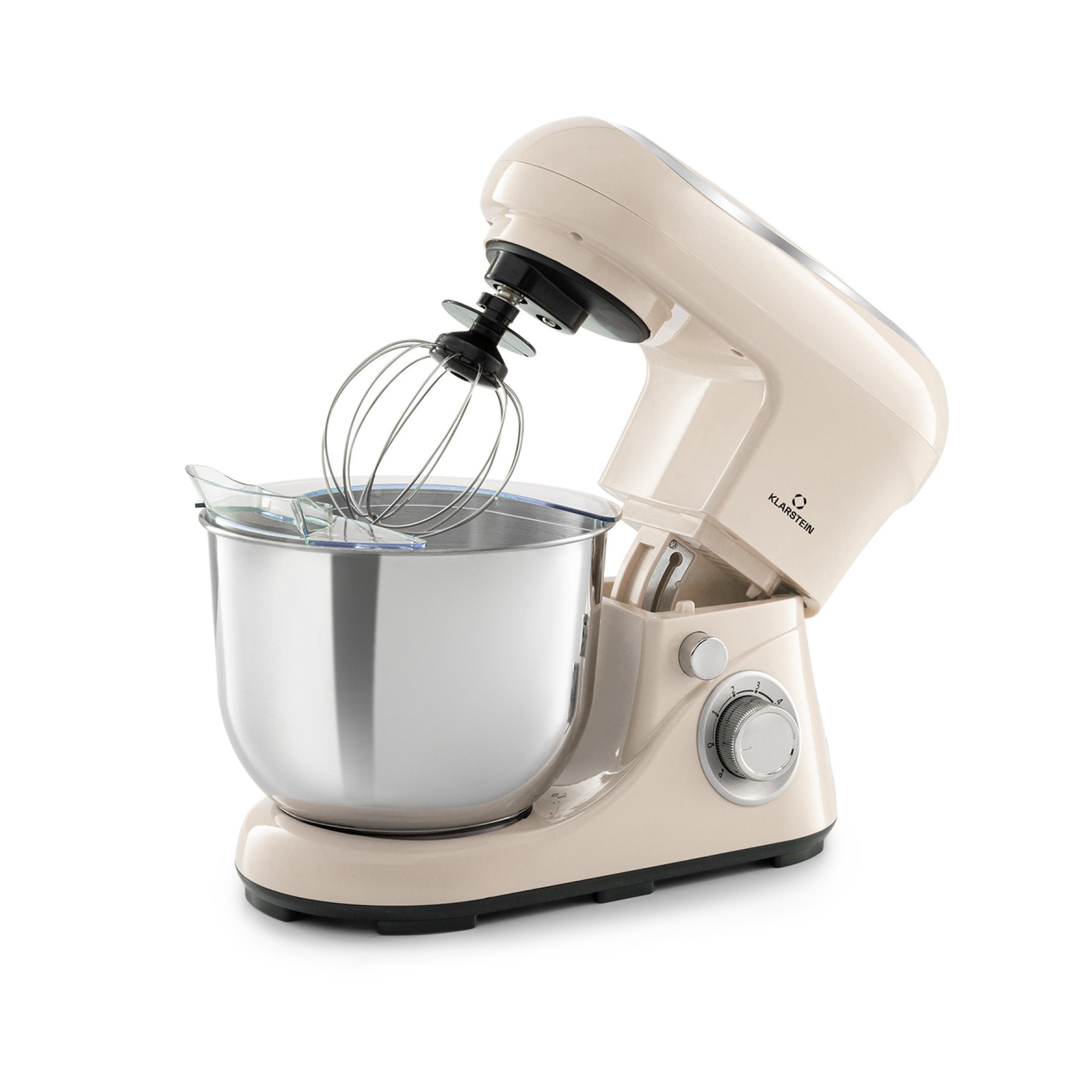 Klarstein Küchenmaschine mit Kochfunktion Bella Pico 2G Küchenmaschine 1300W 1,7 PS 6 Stufen 5L Edelstahl, 1300 W, 5 l Schüssel, Knetmaschine Teigmaschine Teigknetmaschine Rührmaschine Standmixer