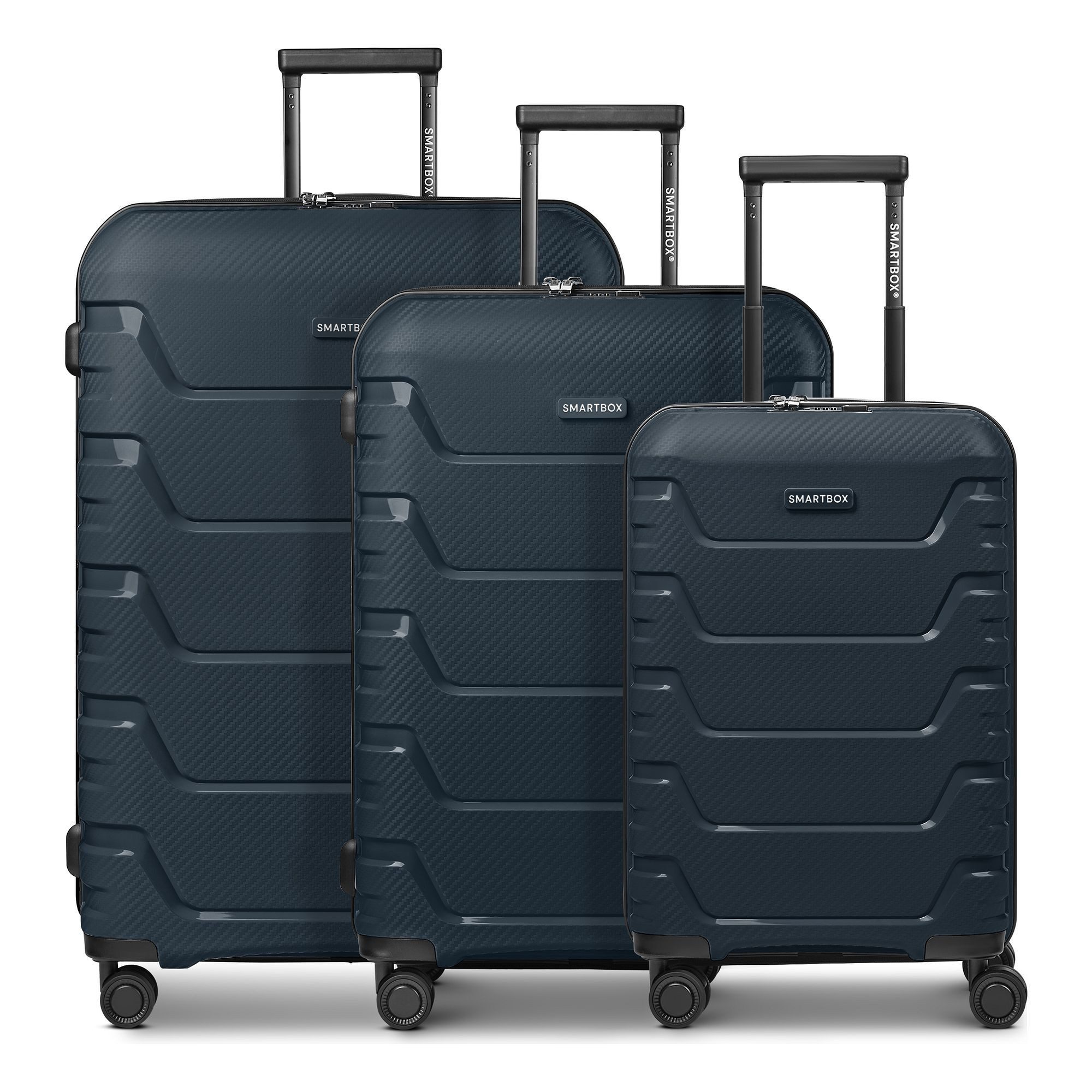 Smartbox Kofferset Edition 01 4 Rollen Kofferset 3-teilig mit Dehnfalte, (Set)